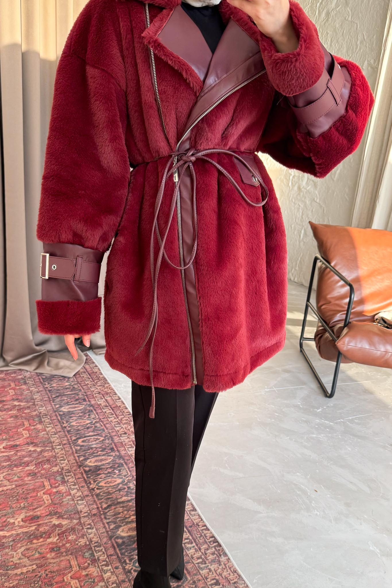 Master Plush Coat Ecru