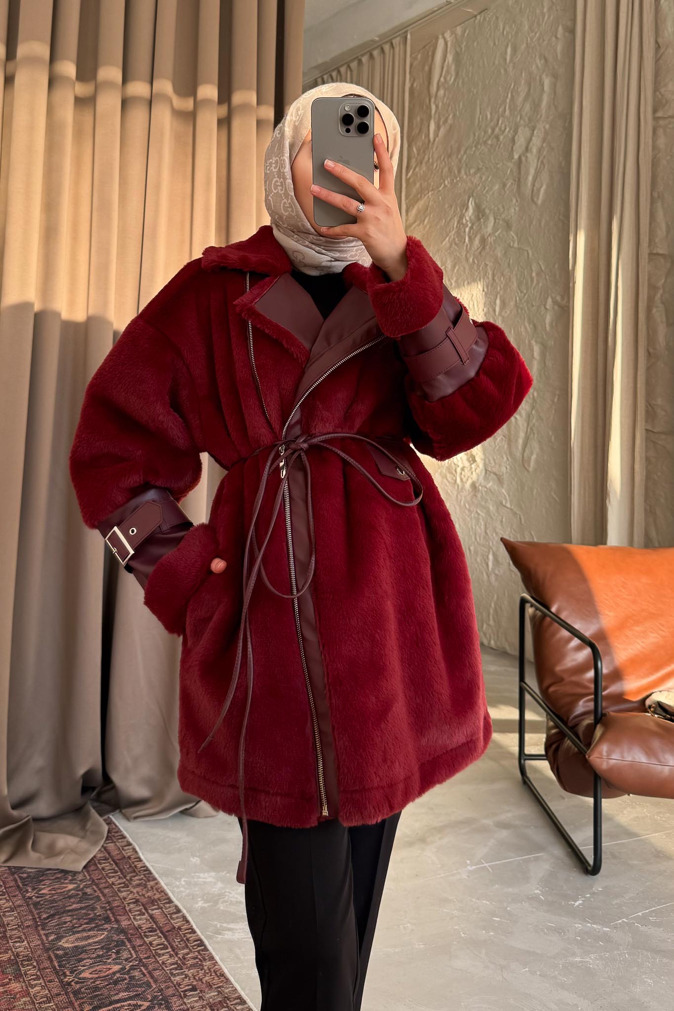 Master Plush Coat Ecru