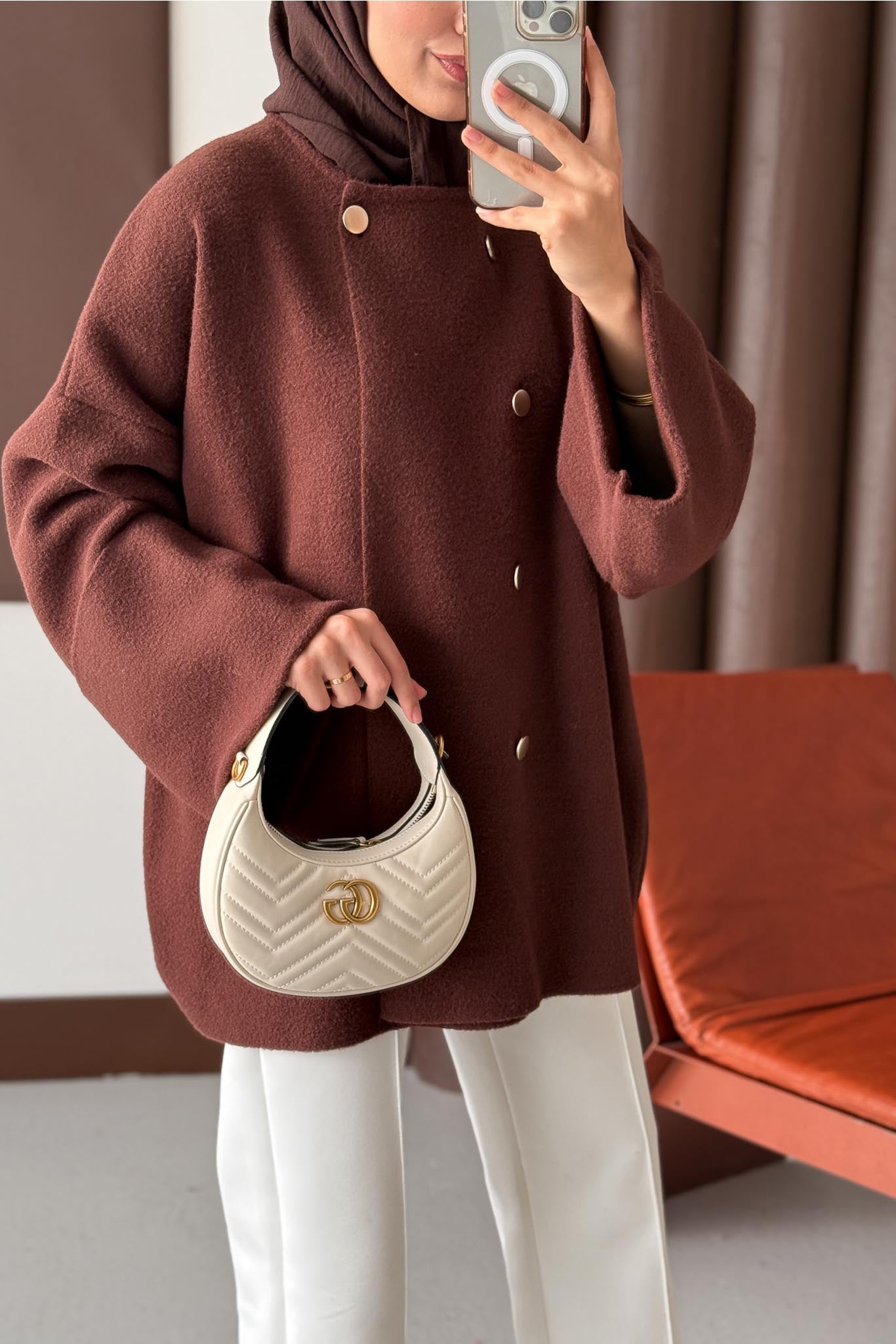 Premium Mari Hırka Kahverengi