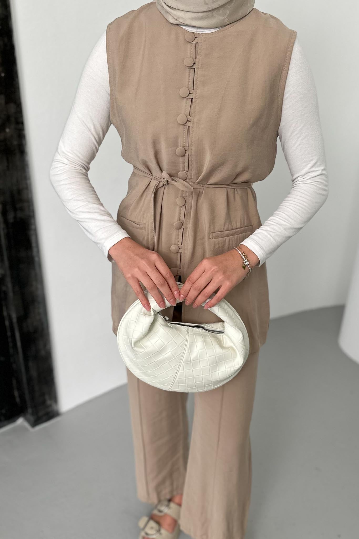 Ajda Pleated Skirt Set Petrol