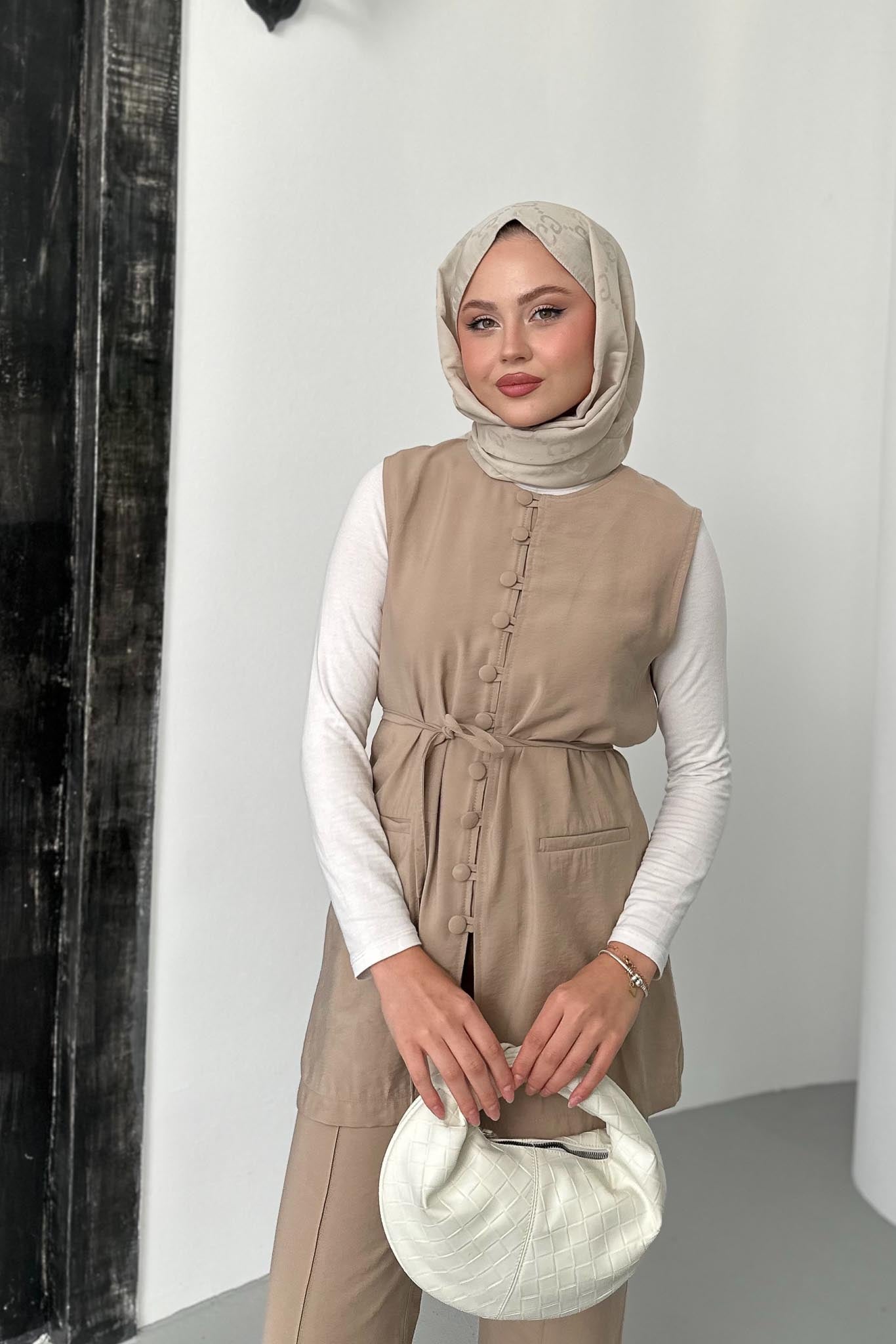 Ajda Pleated Skirt Set Petrol