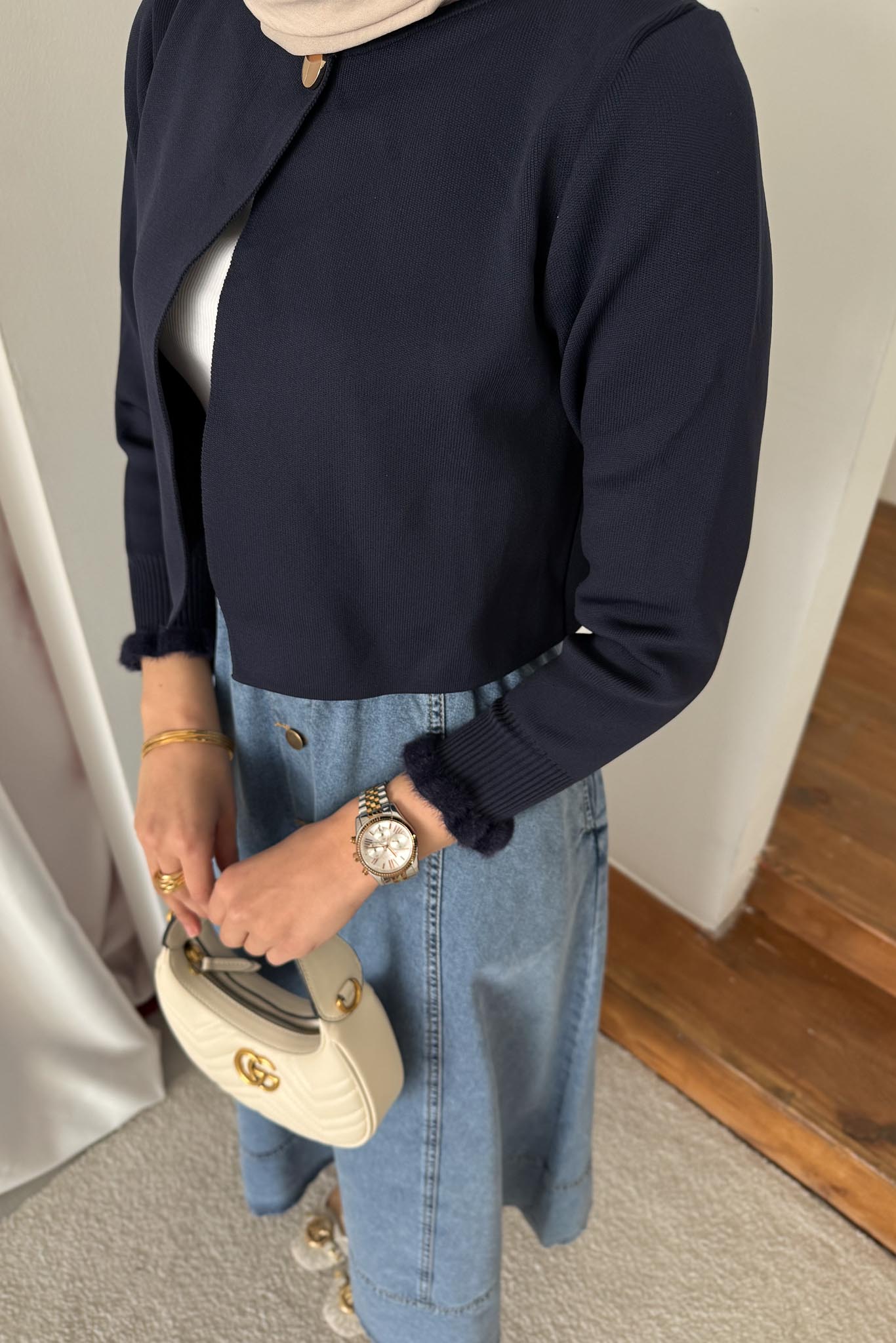 Laura Merserize Hırka Lacivert