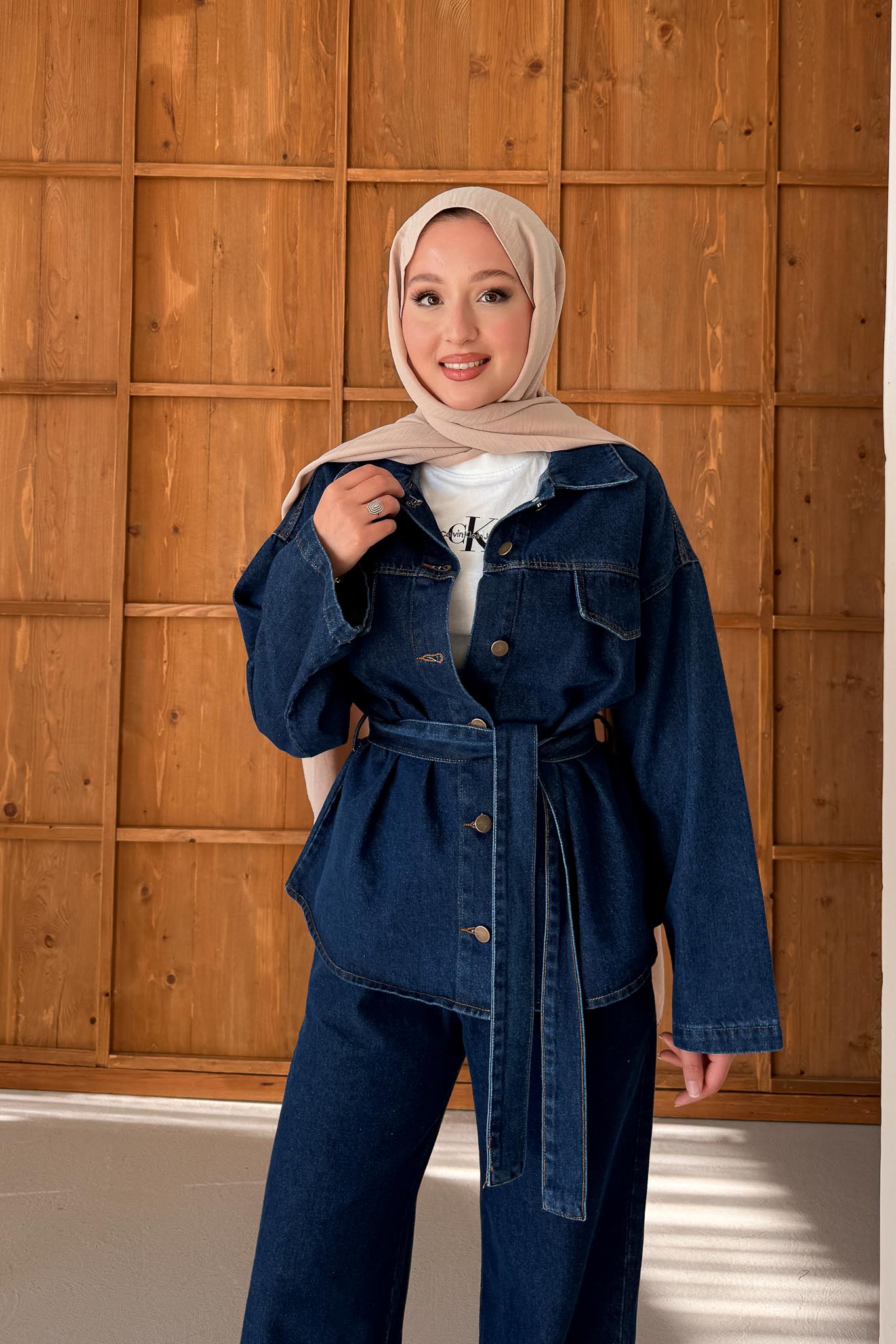 Ajda Pleated Skirt Set Petrol