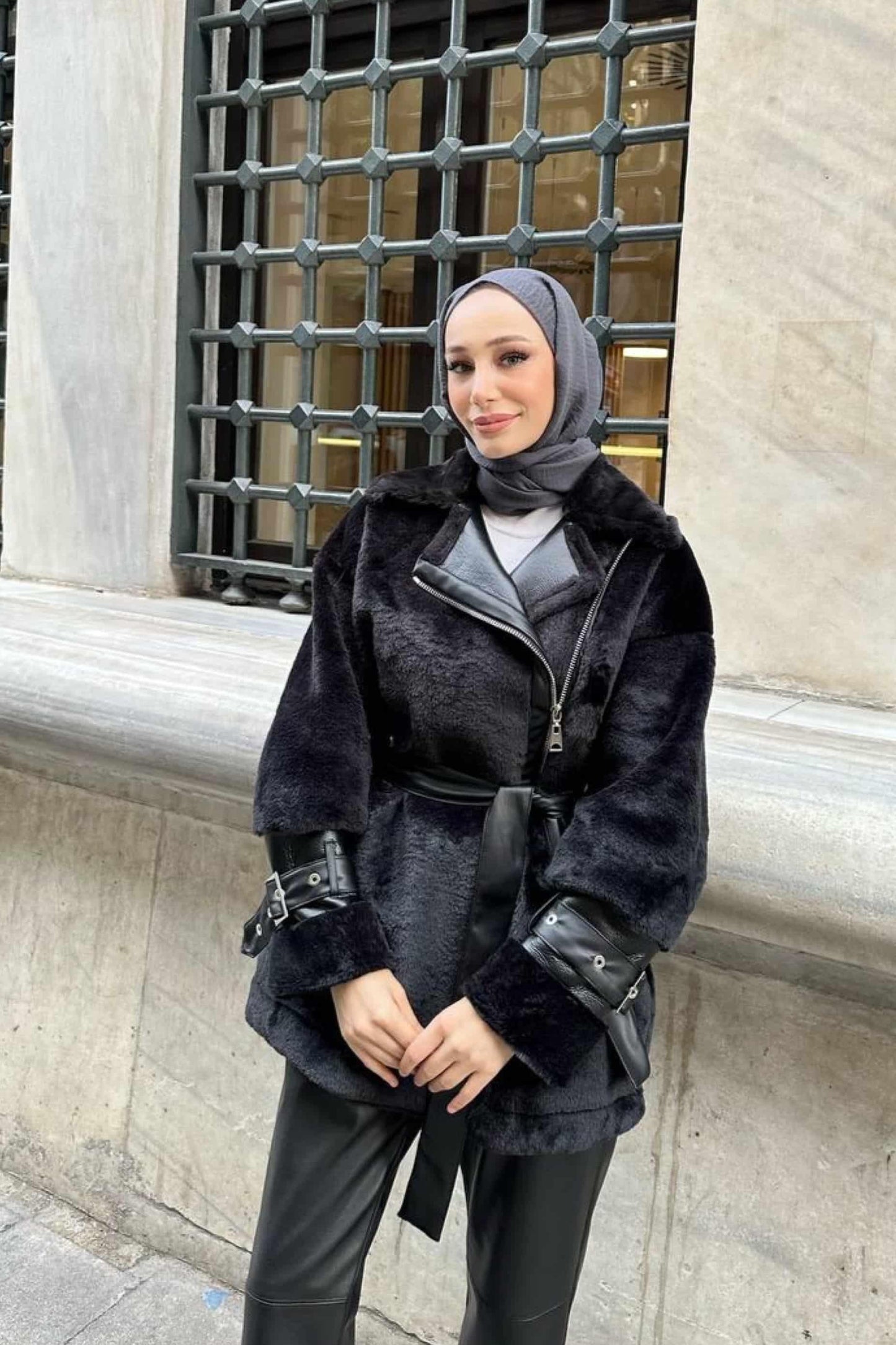 Master Plush Coat Ecru