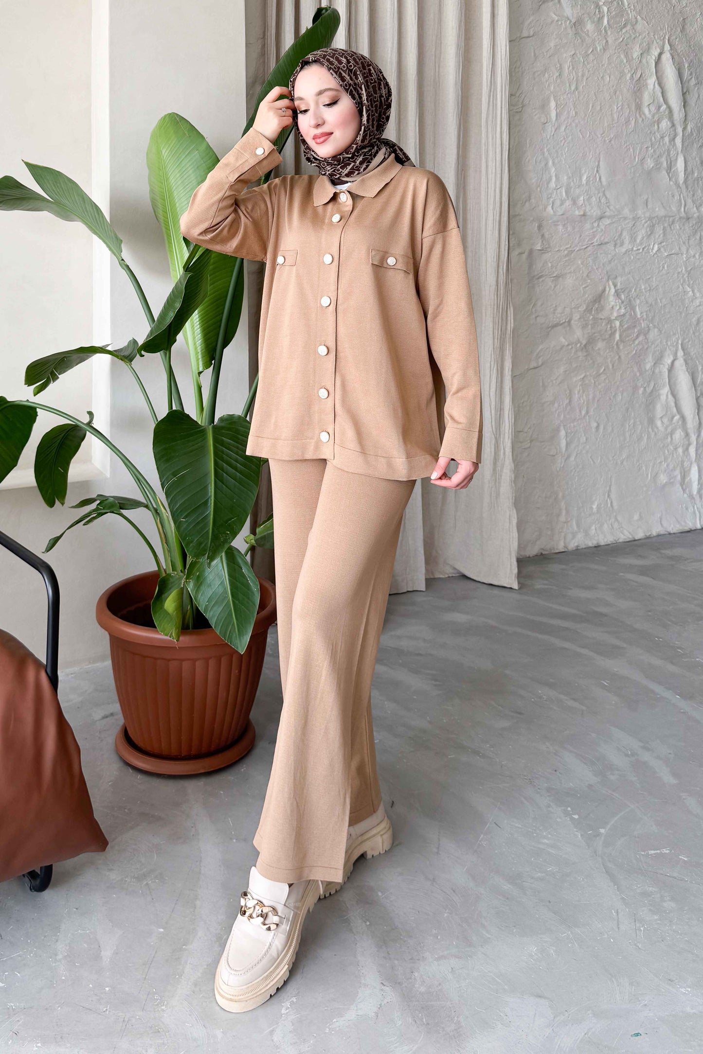 Marcy Mercerized Suit Anthracite