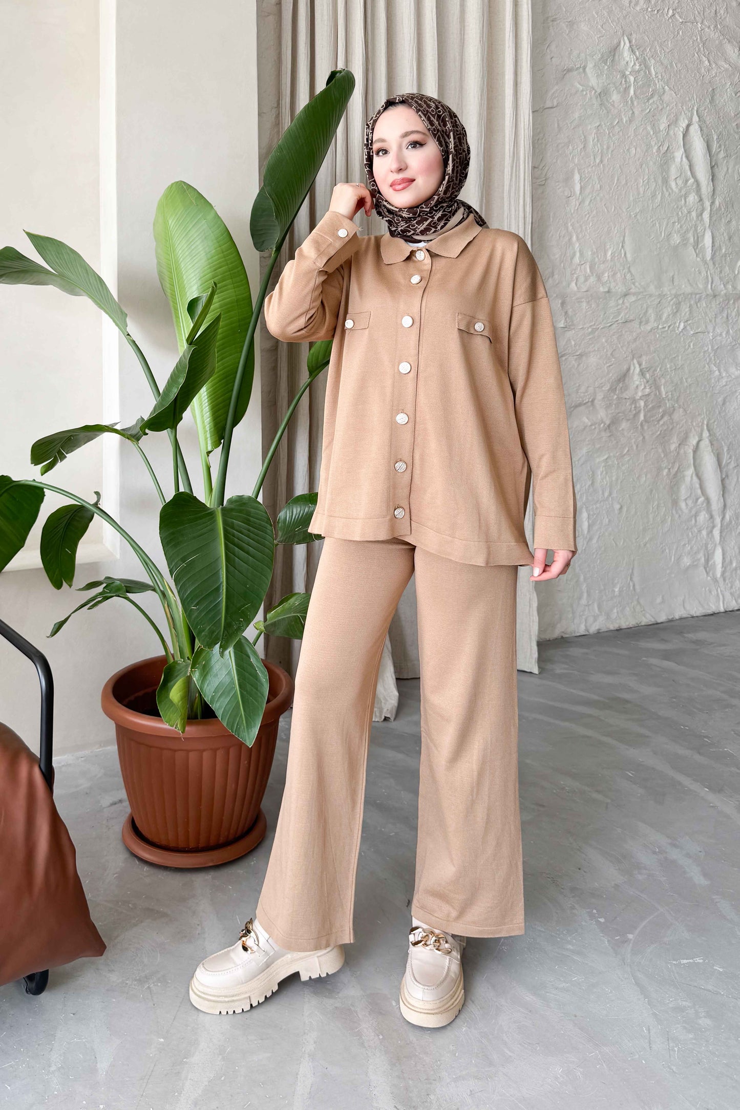 Marcy Mercerized Suit Anthracite