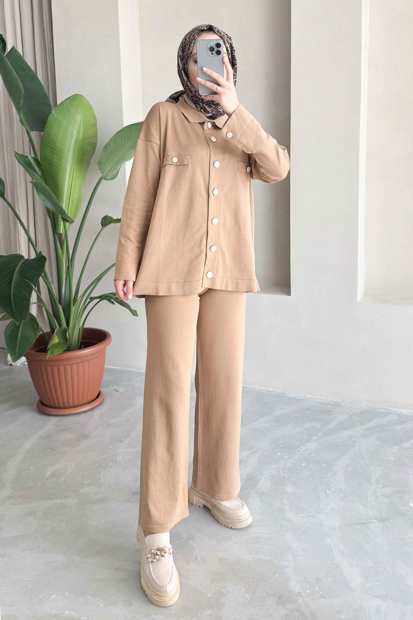 Marcy Mercerized Suit Anthracite