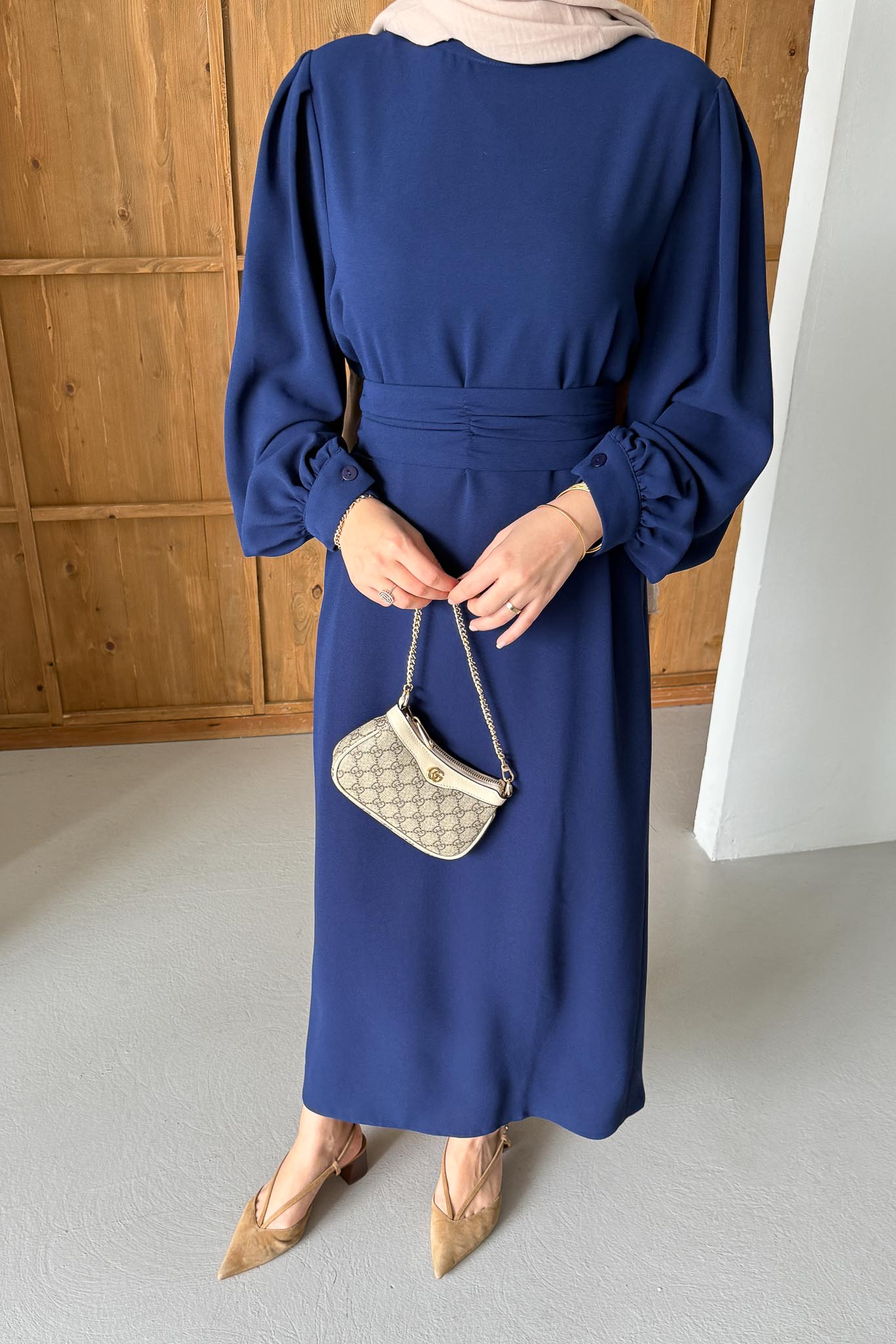 New Hurrem Evening Dress Navy Blue