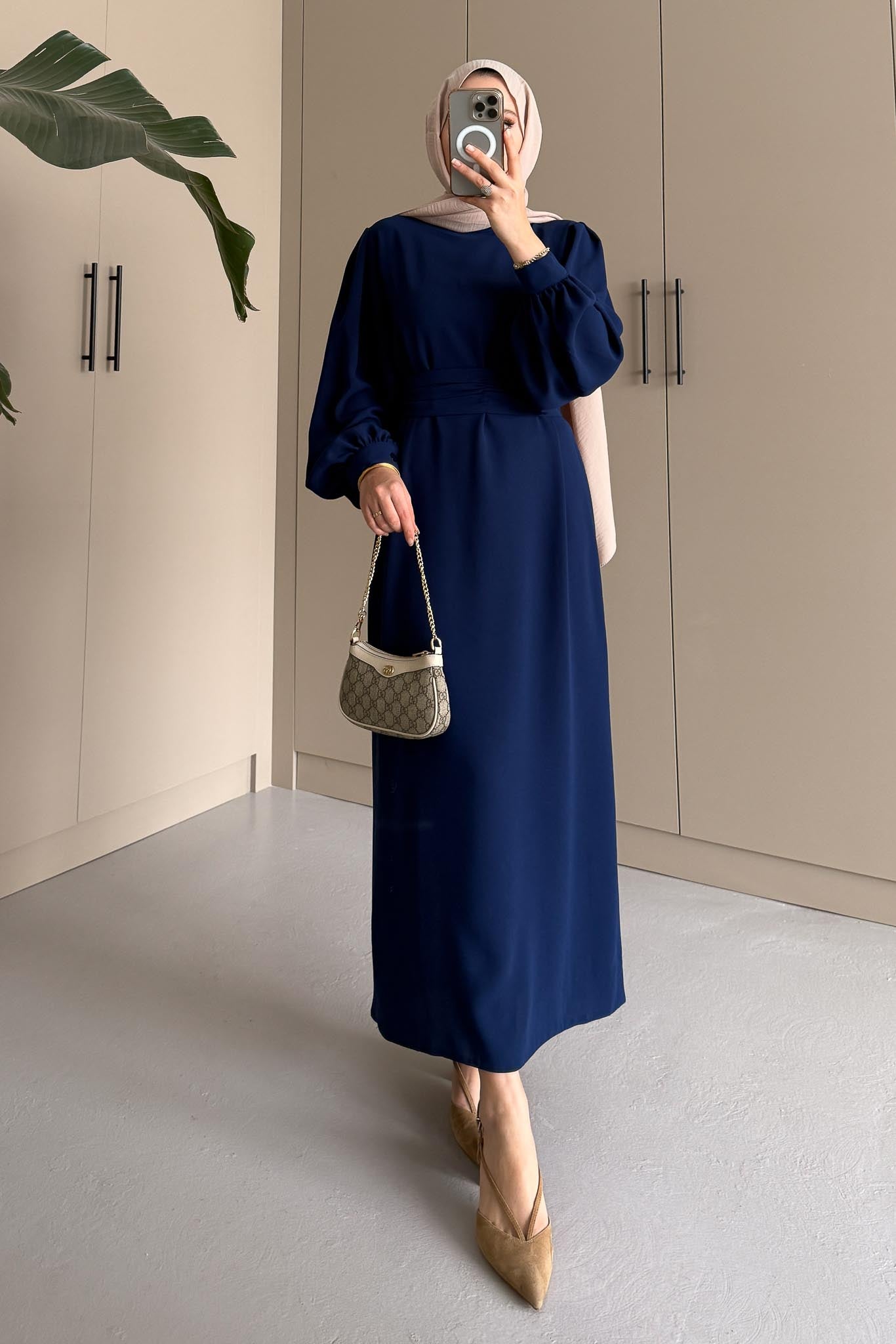 New Hurrem Evening Dress Navy Blue