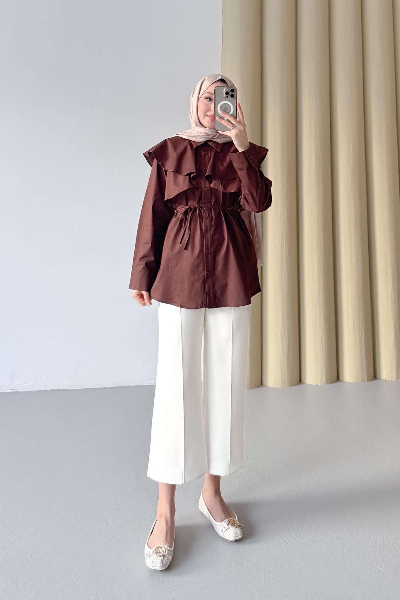 Eliza Gömlek Kahverengi