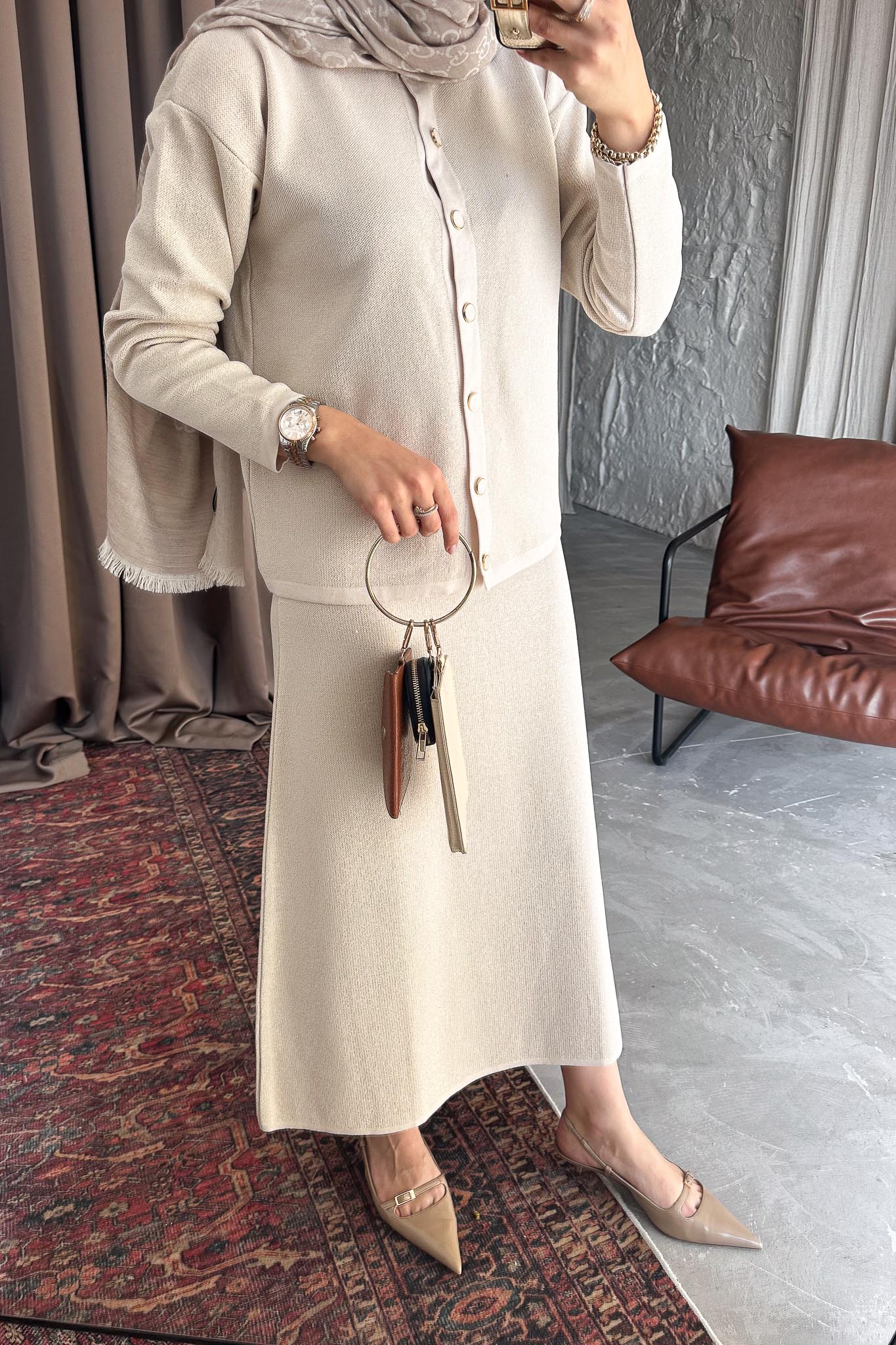 Simli Triko Takım Taş