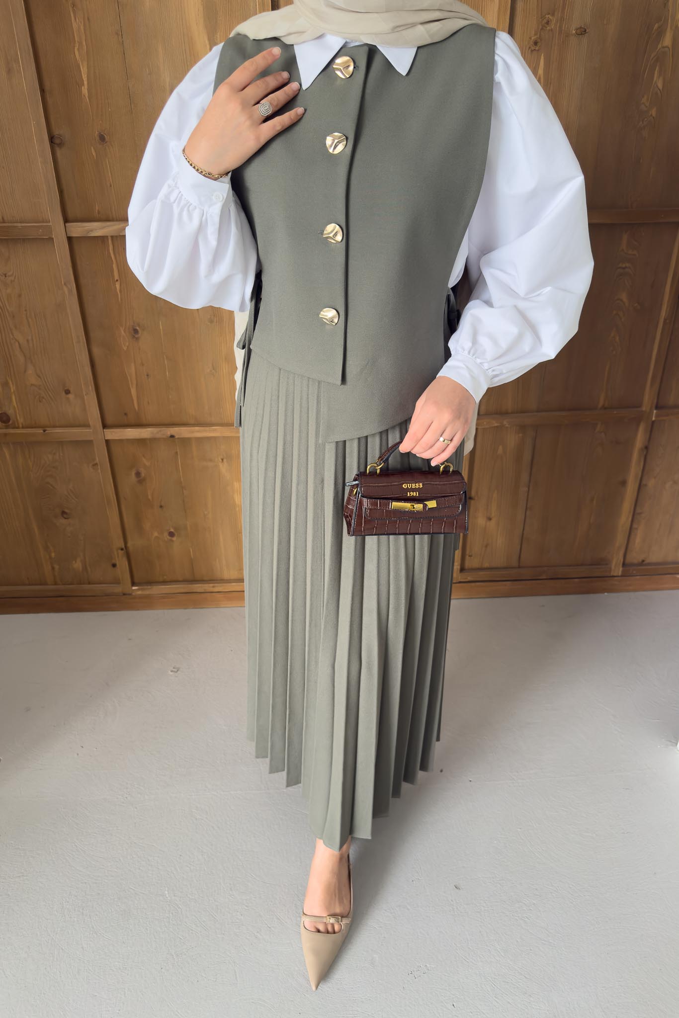 Ales Shoulder Lace Shirt Ecru