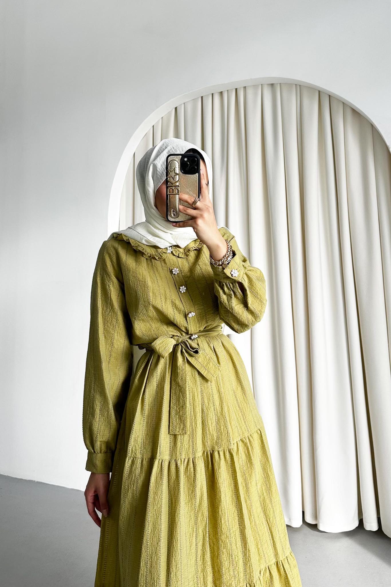 Moi Dress Aqua Green