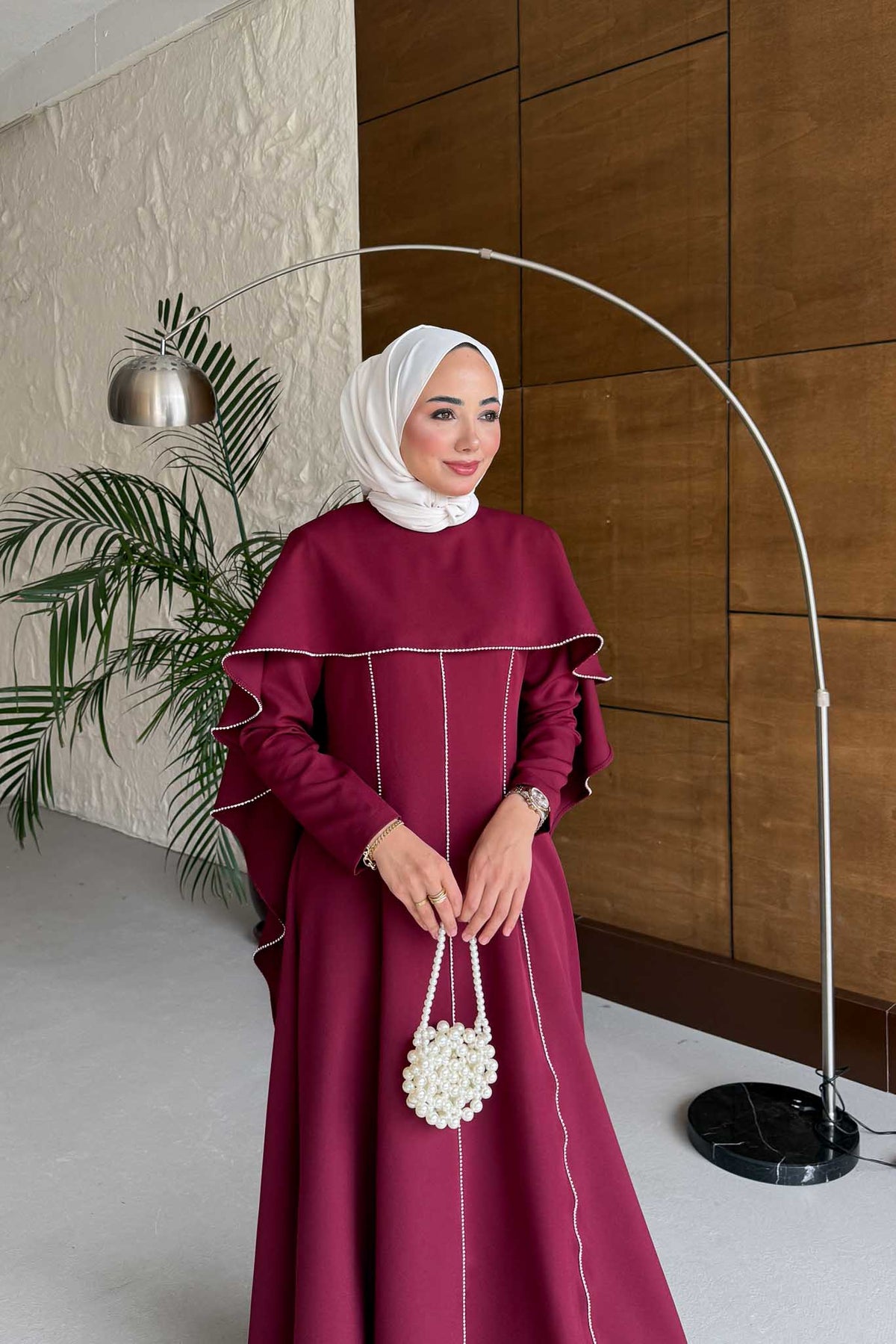 Riva Cape Detail Dress Black