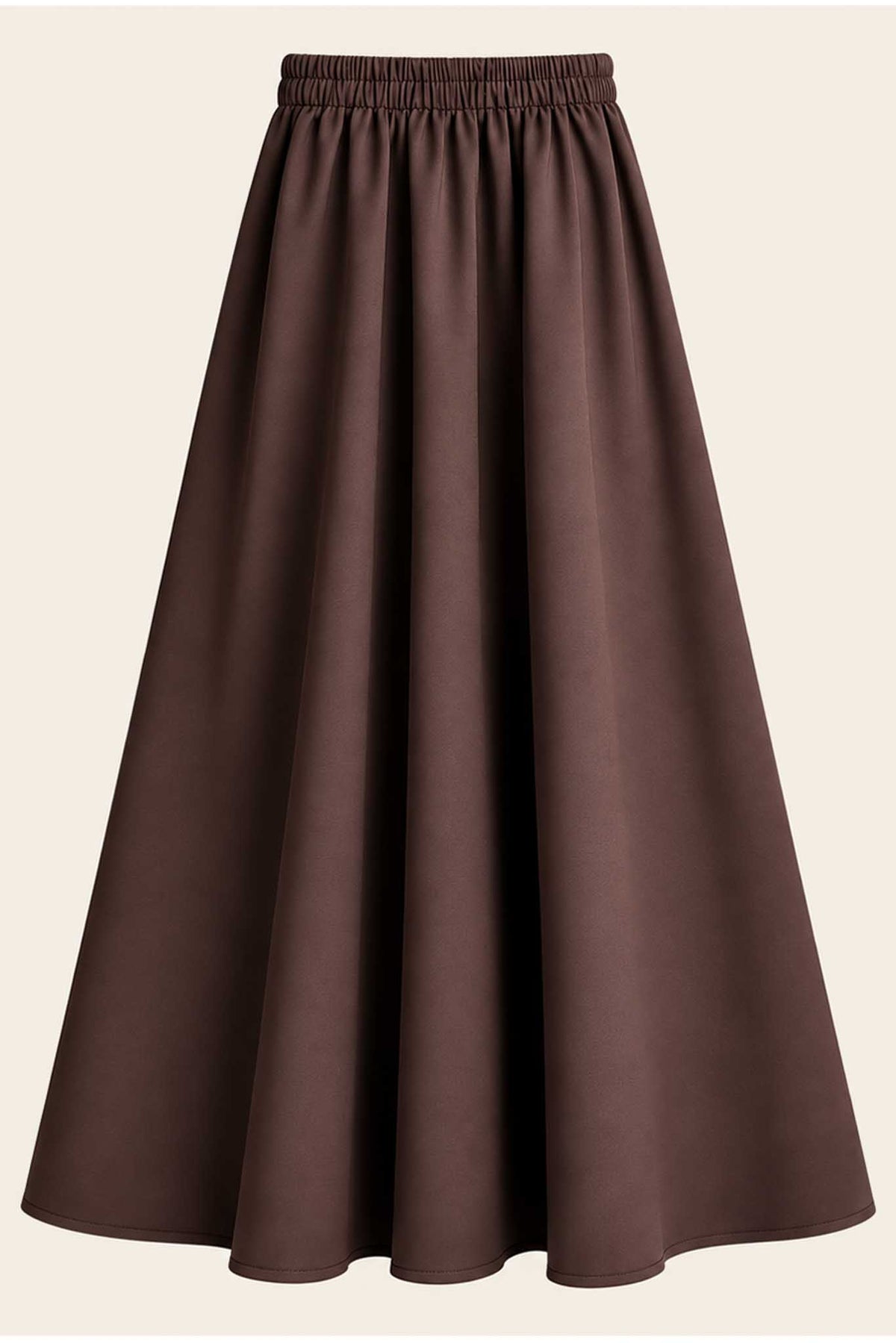 Flared Skirt Brown