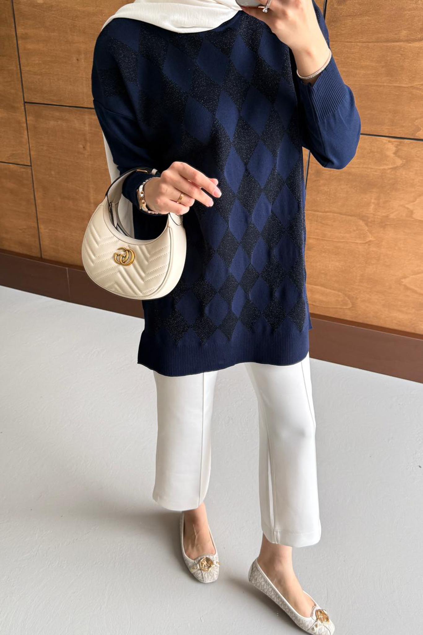 Ajda Pleated Skirt Set Petrol