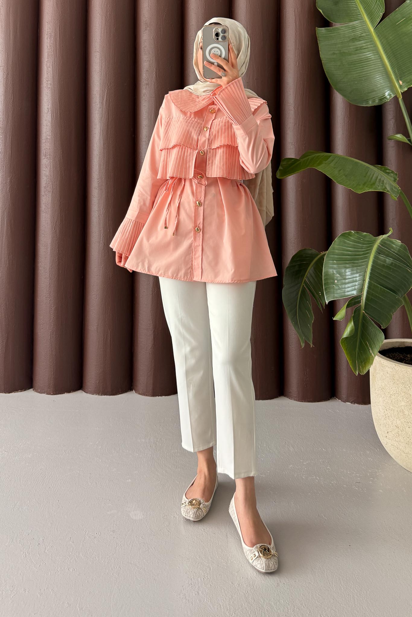 Ales Shoulder Lace Shirt Ecru