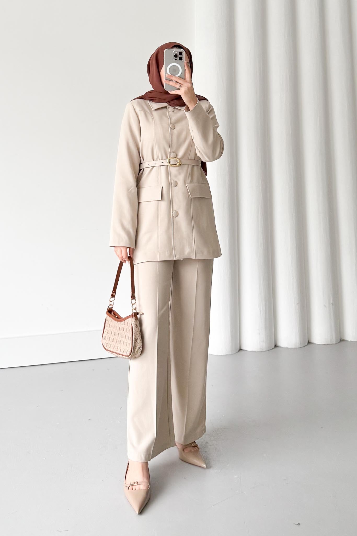 Armia Pleated Detailed Suit Light Lilac