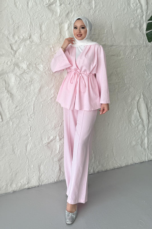 Benan Taşlı Takım Pembe