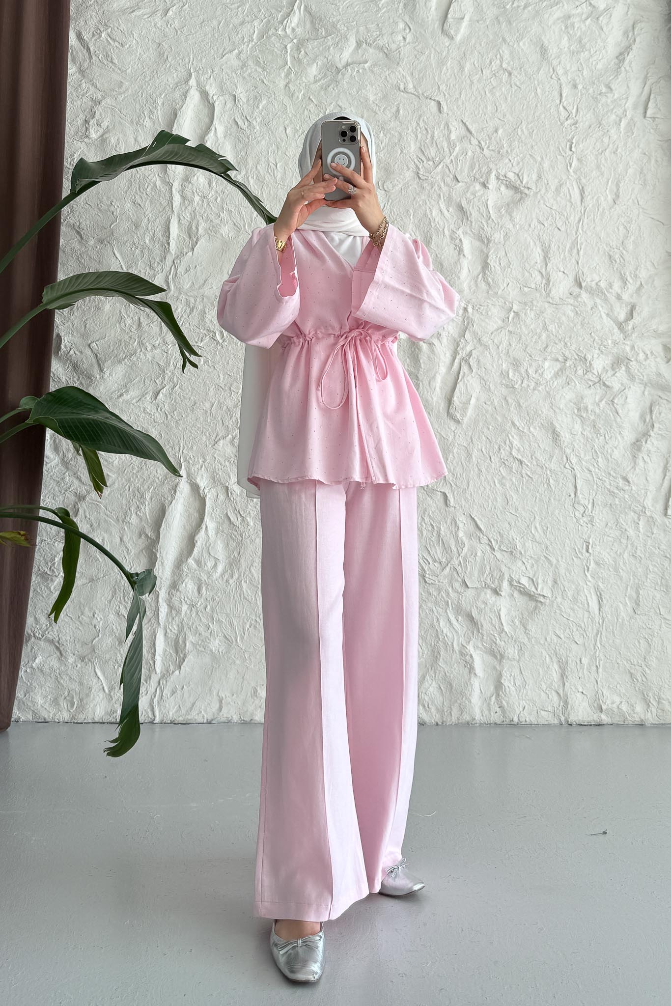 Benan Taşlı Takım Pembe