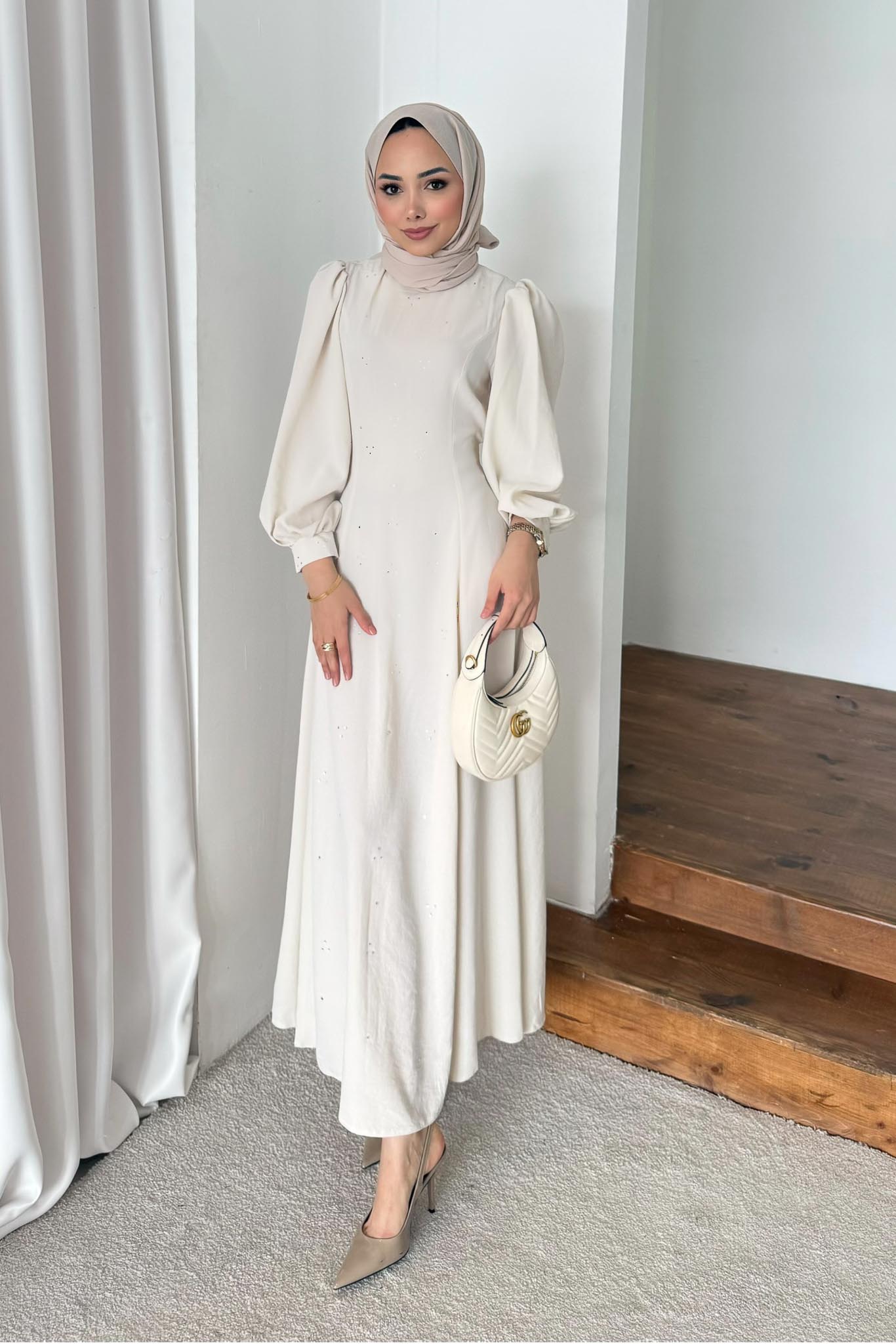 Luca Taşlı Elbise Taş