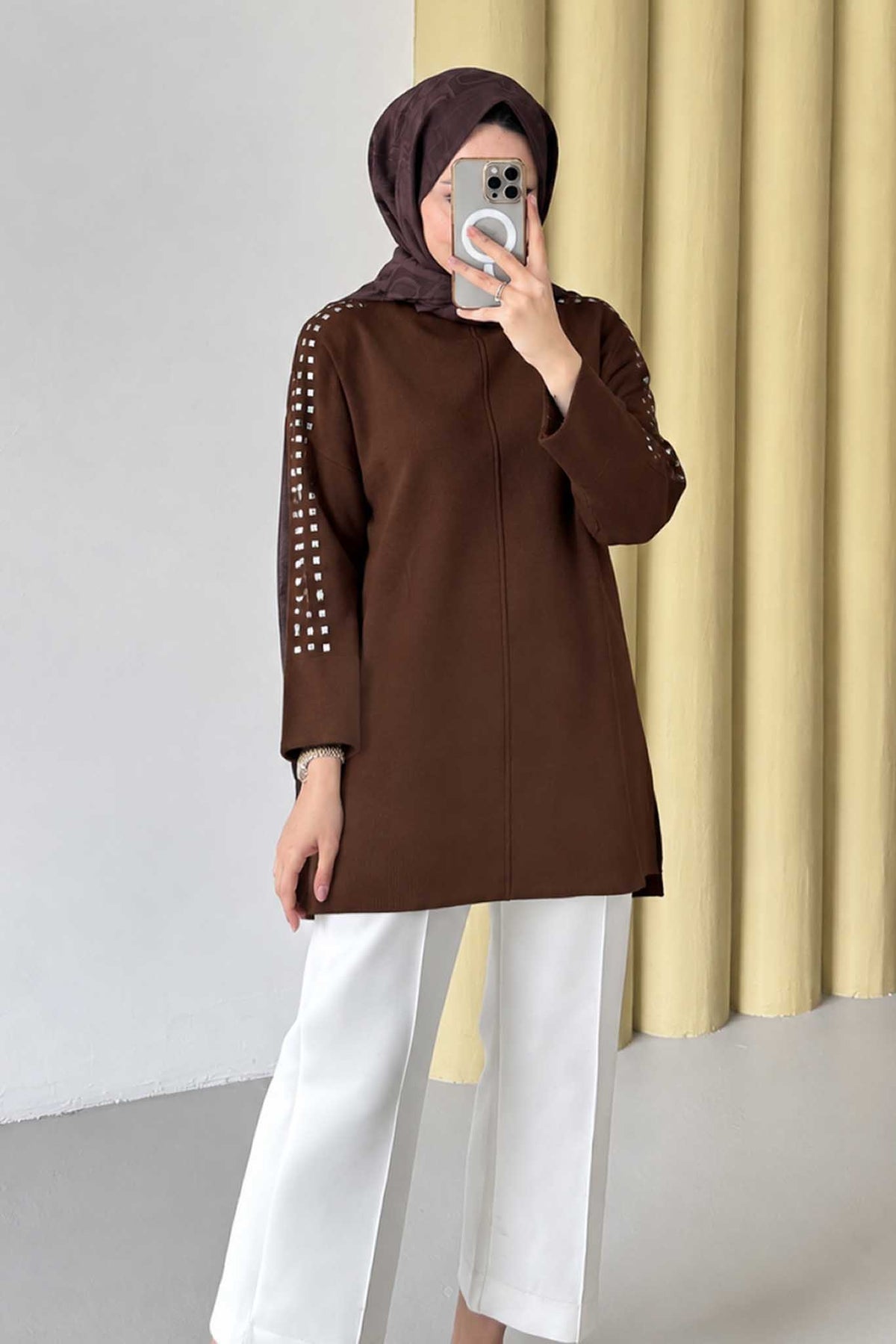 Ajda Pleated Skirt Set Petrol
