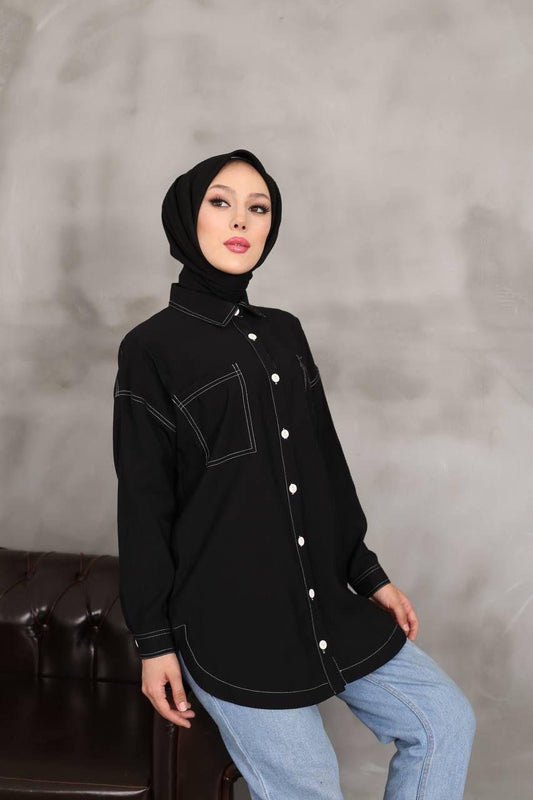 Tansel Gömlek Siyah