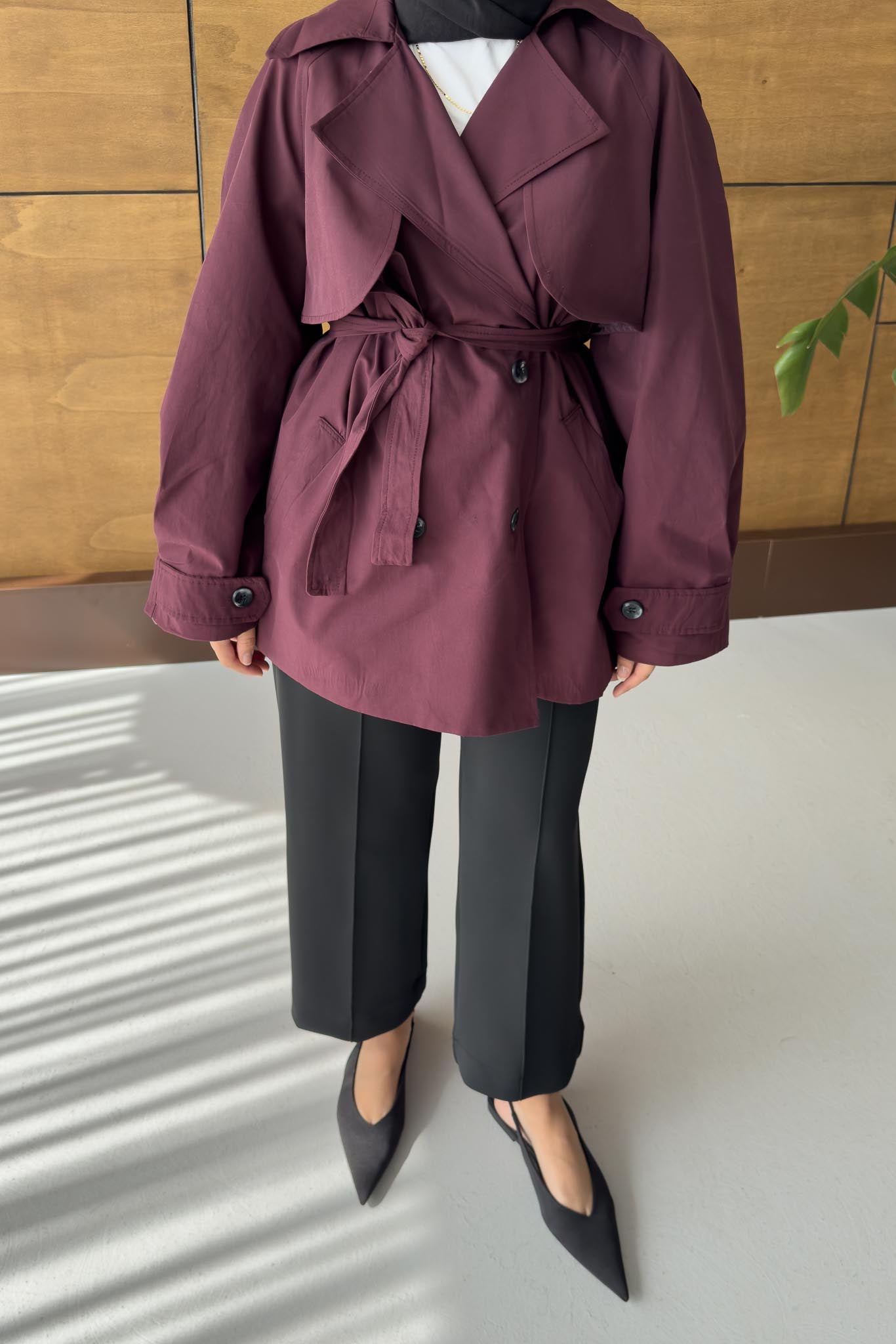 Prime Trench Coat Oil Green
