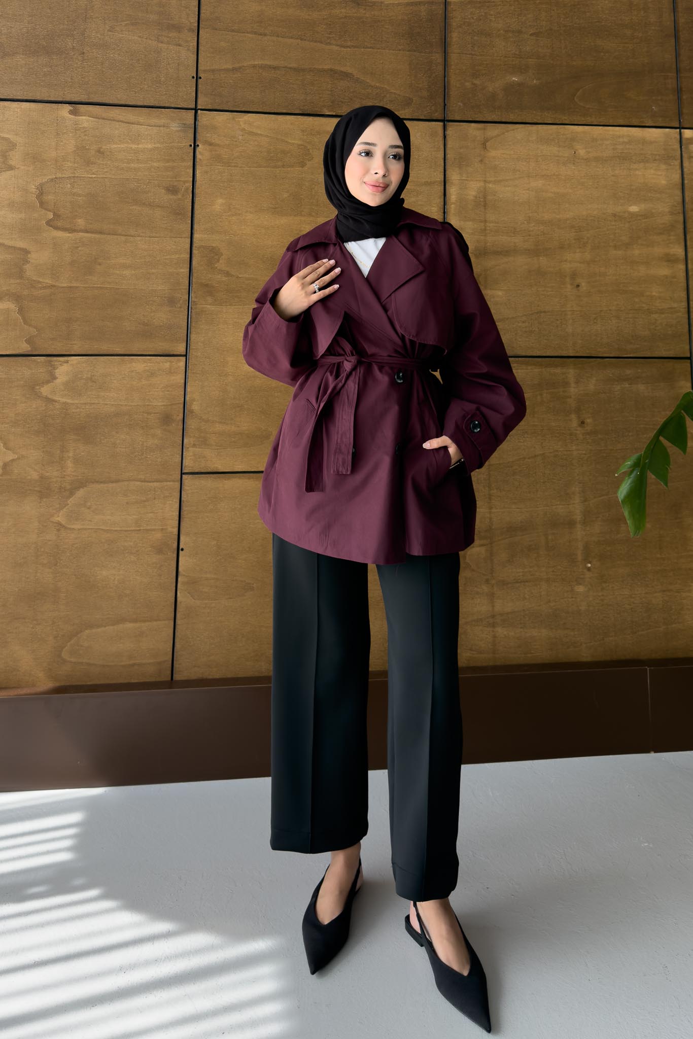 Prime Trench Coat Oil Green