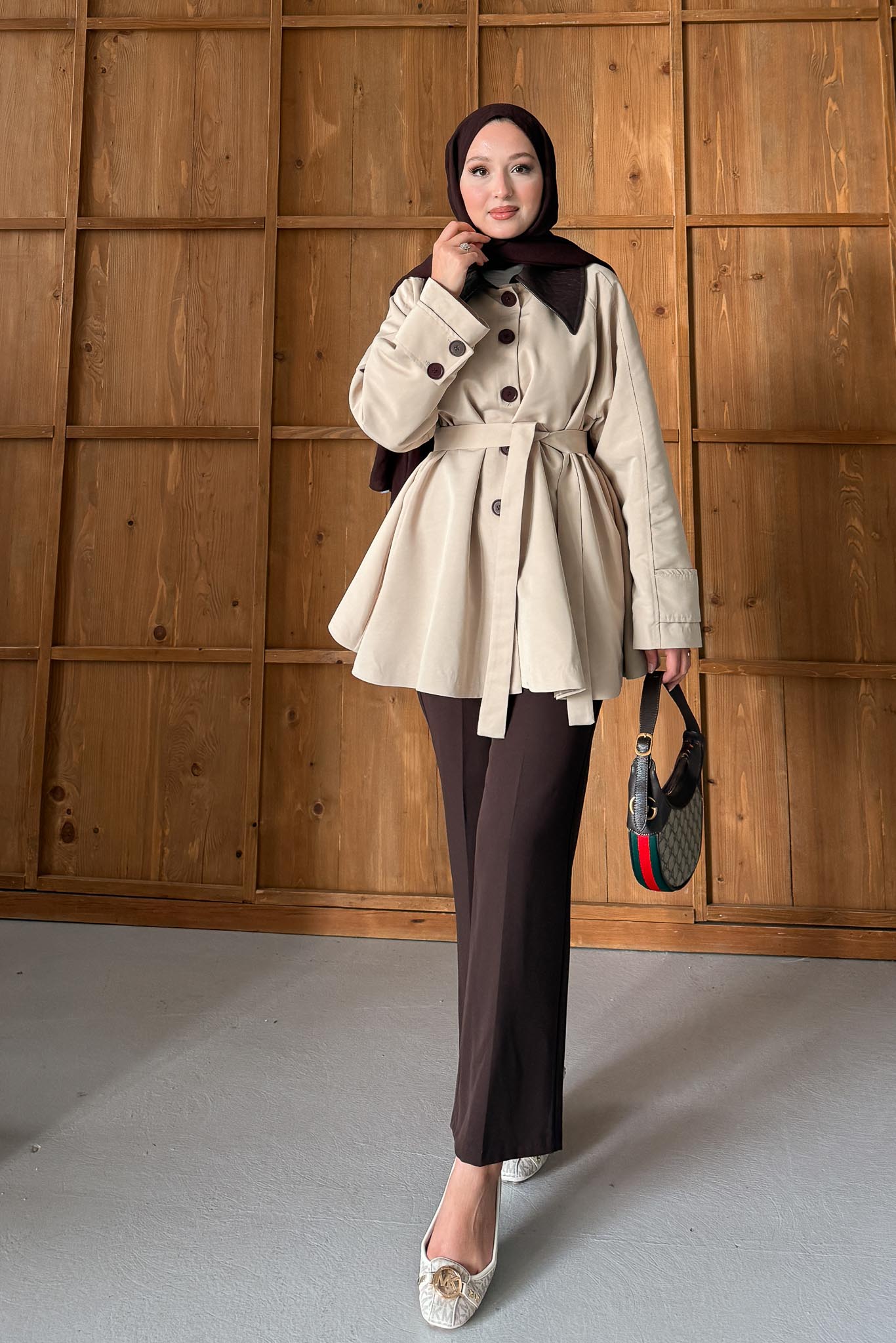 Ajda Pleated Skirt Set Petrol