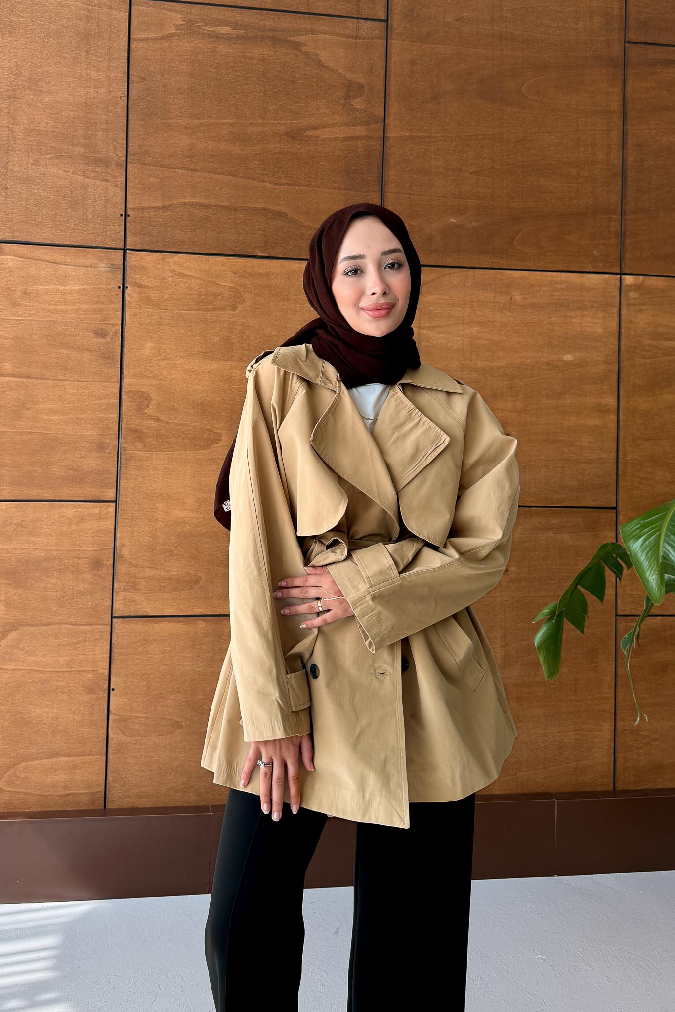 Prime Trench Coat Oil Green