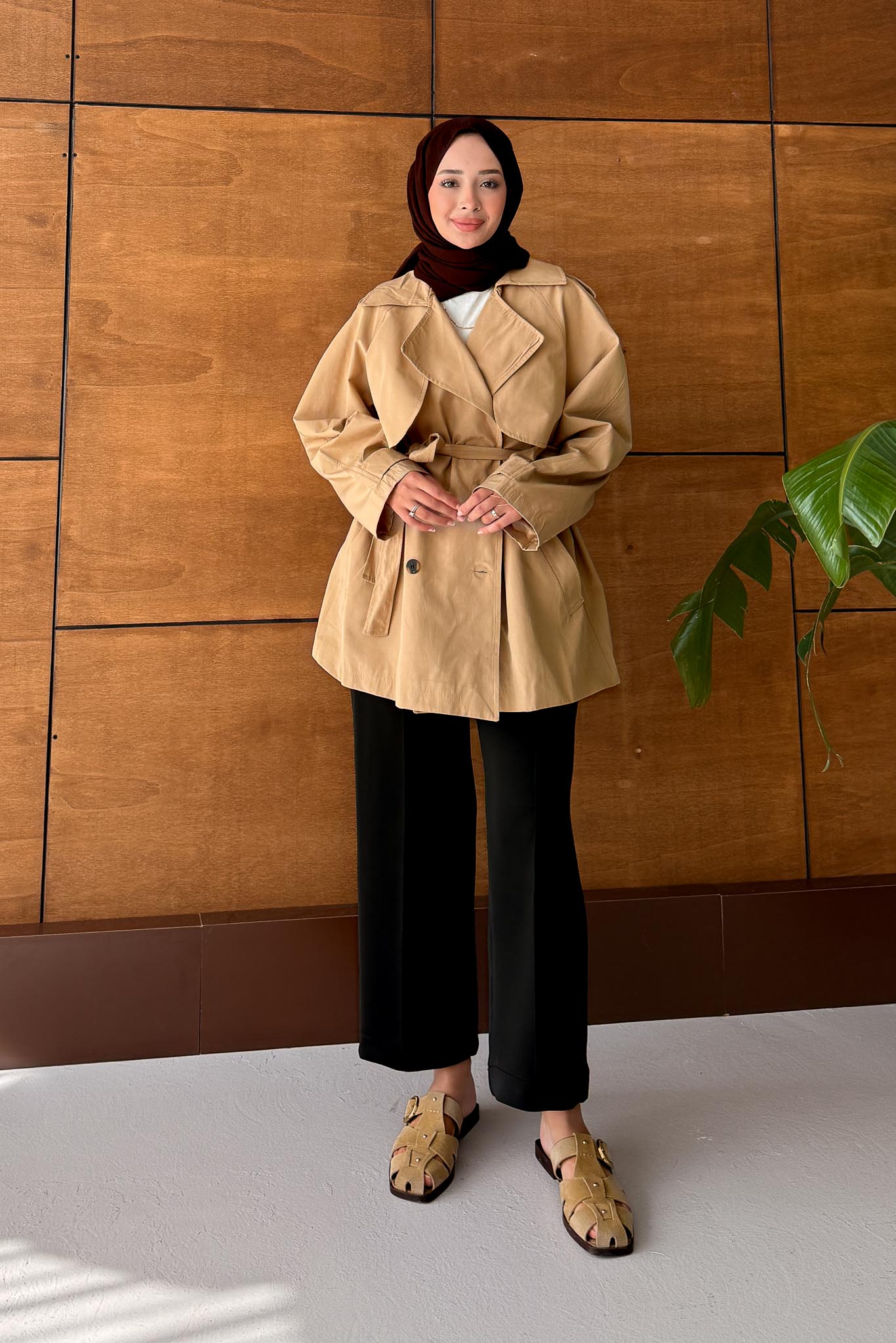 Prime Trench Coat Oil Green