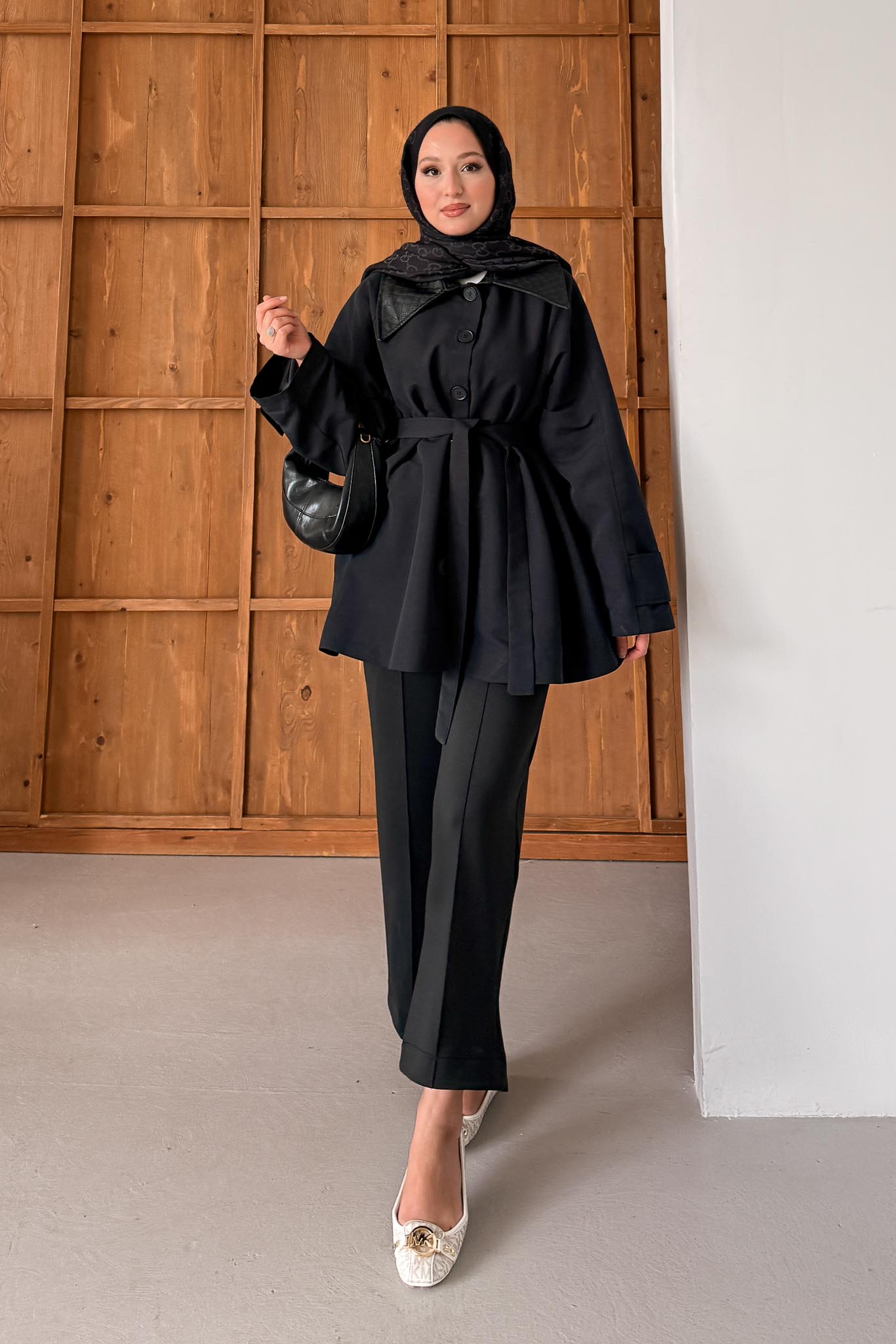 Ajda Pleated Skirt Set Petrol