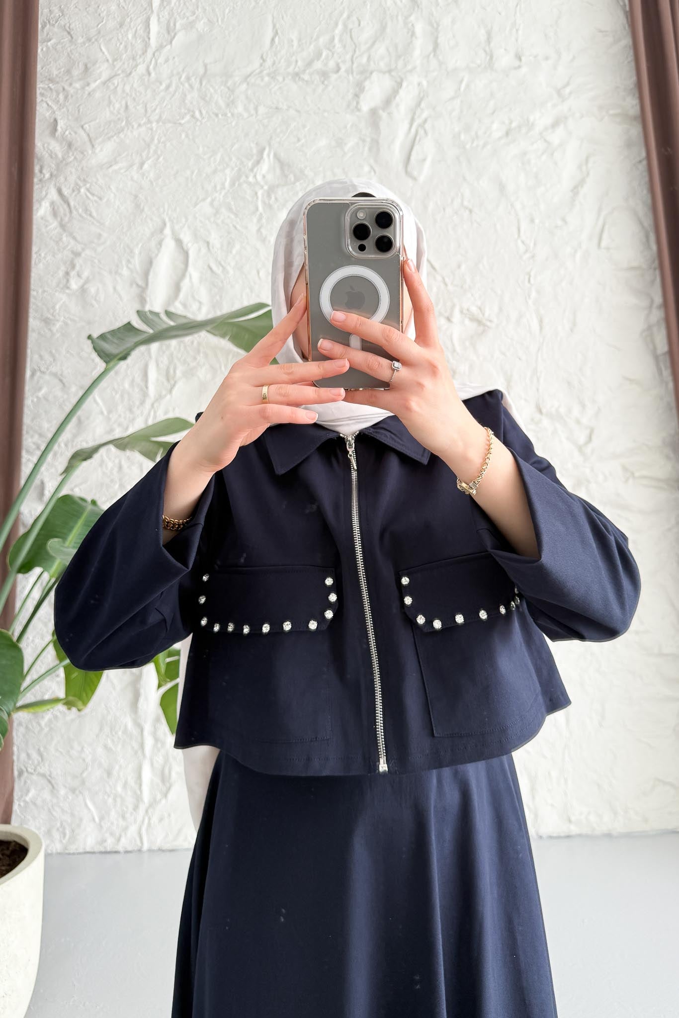 Ajda Pleated Skirt Set Petrol