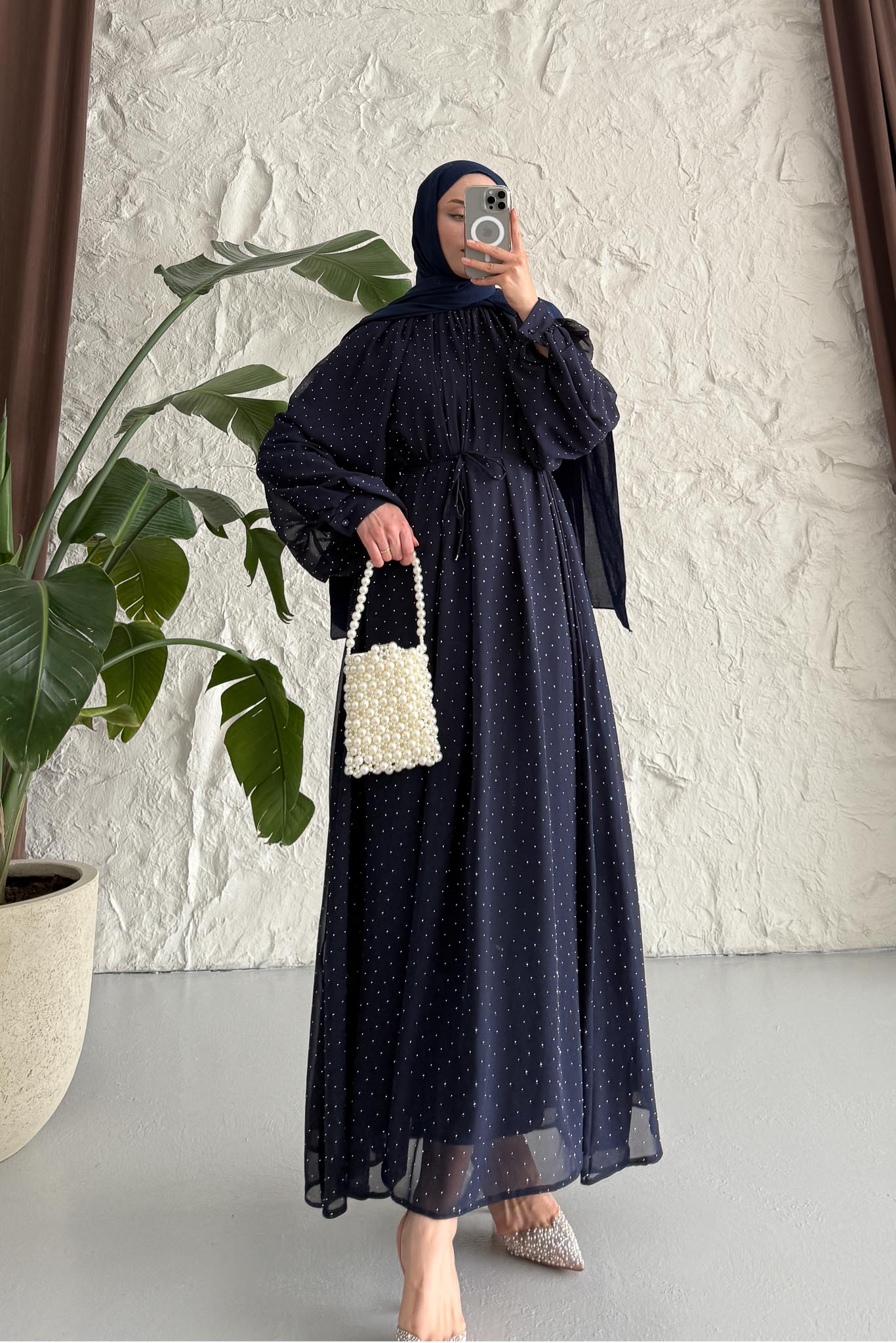 Gold Deren Evening Dress Dusty Rose