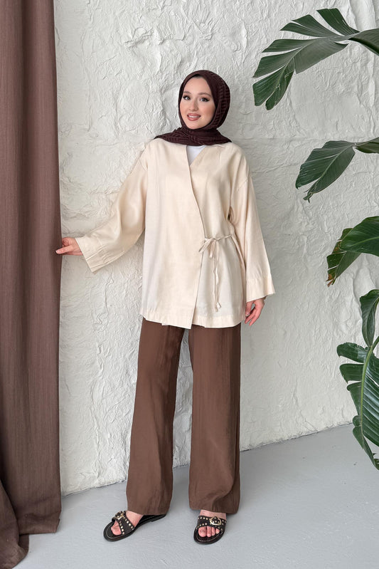 Mati Bağlamalı Kimono Taş