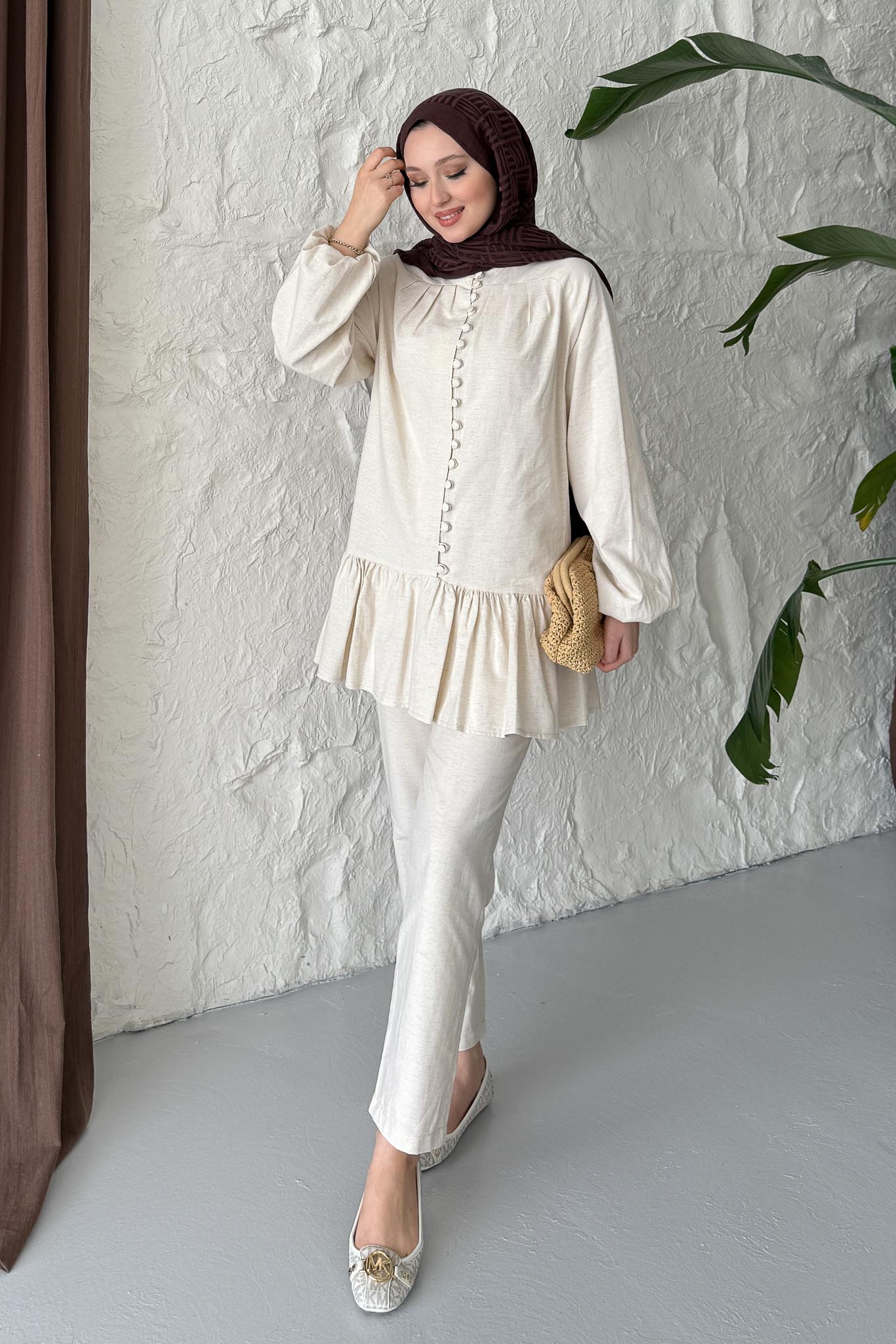 Ales Shoulder Lace Shirt Ecru