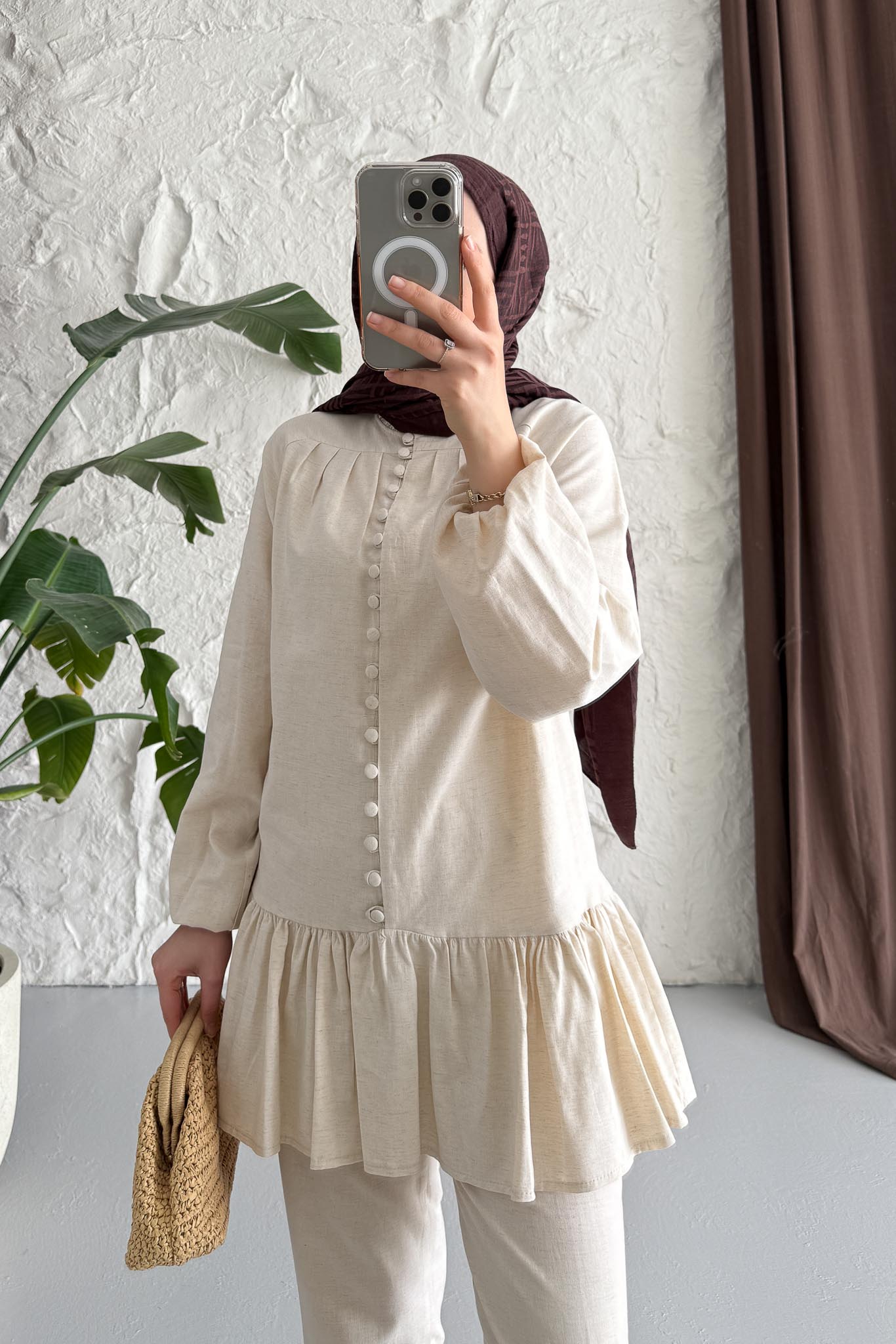 Ales Shoulder Lace Shirt Ecru