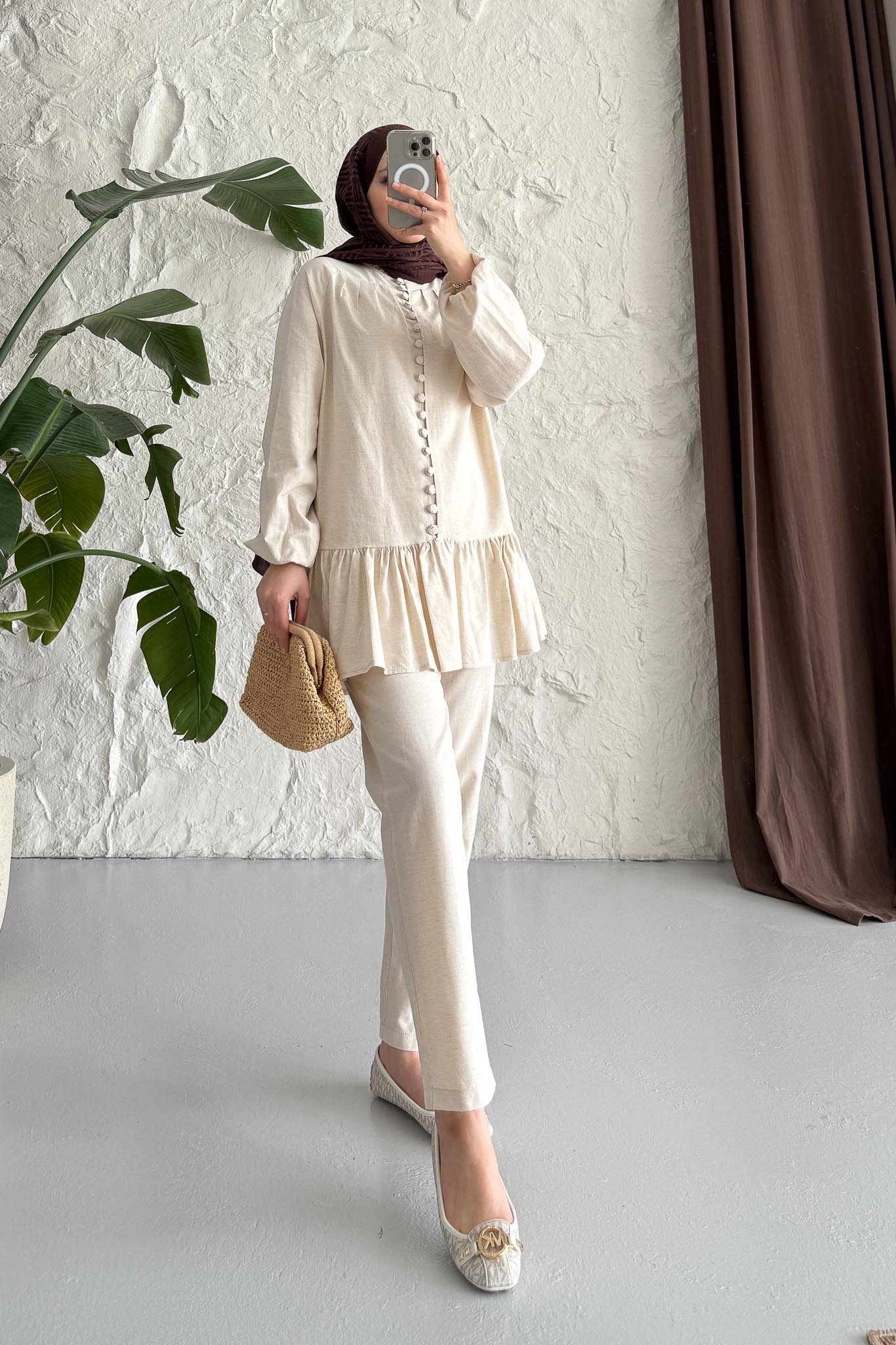 Ales Shoulder Lace Shirt Ecru