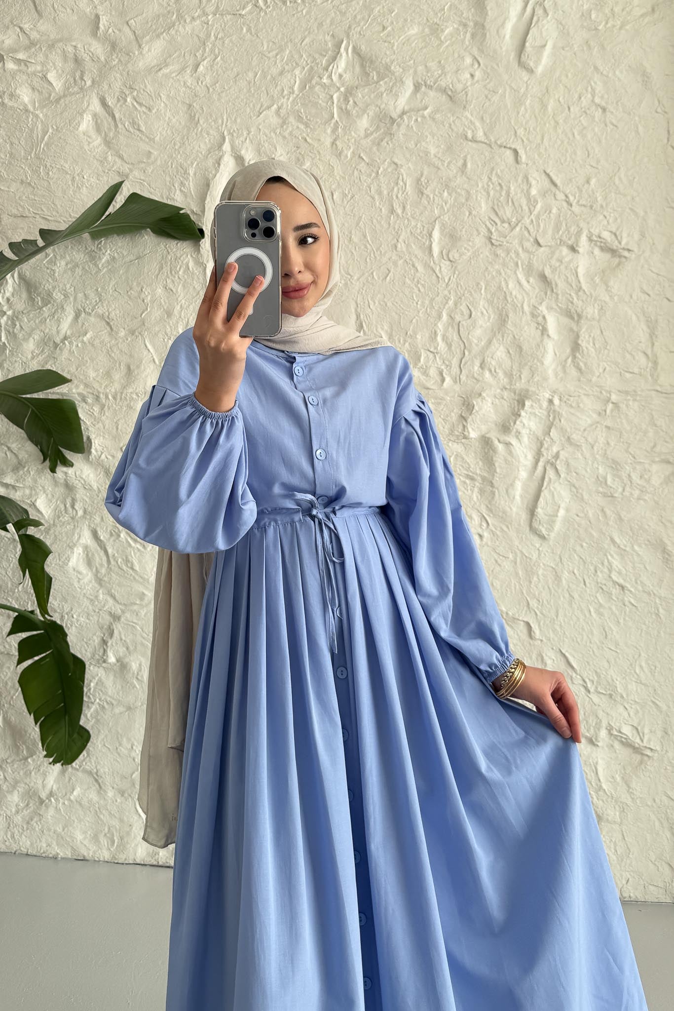 Ajda Pleated Skirt Set Petrol