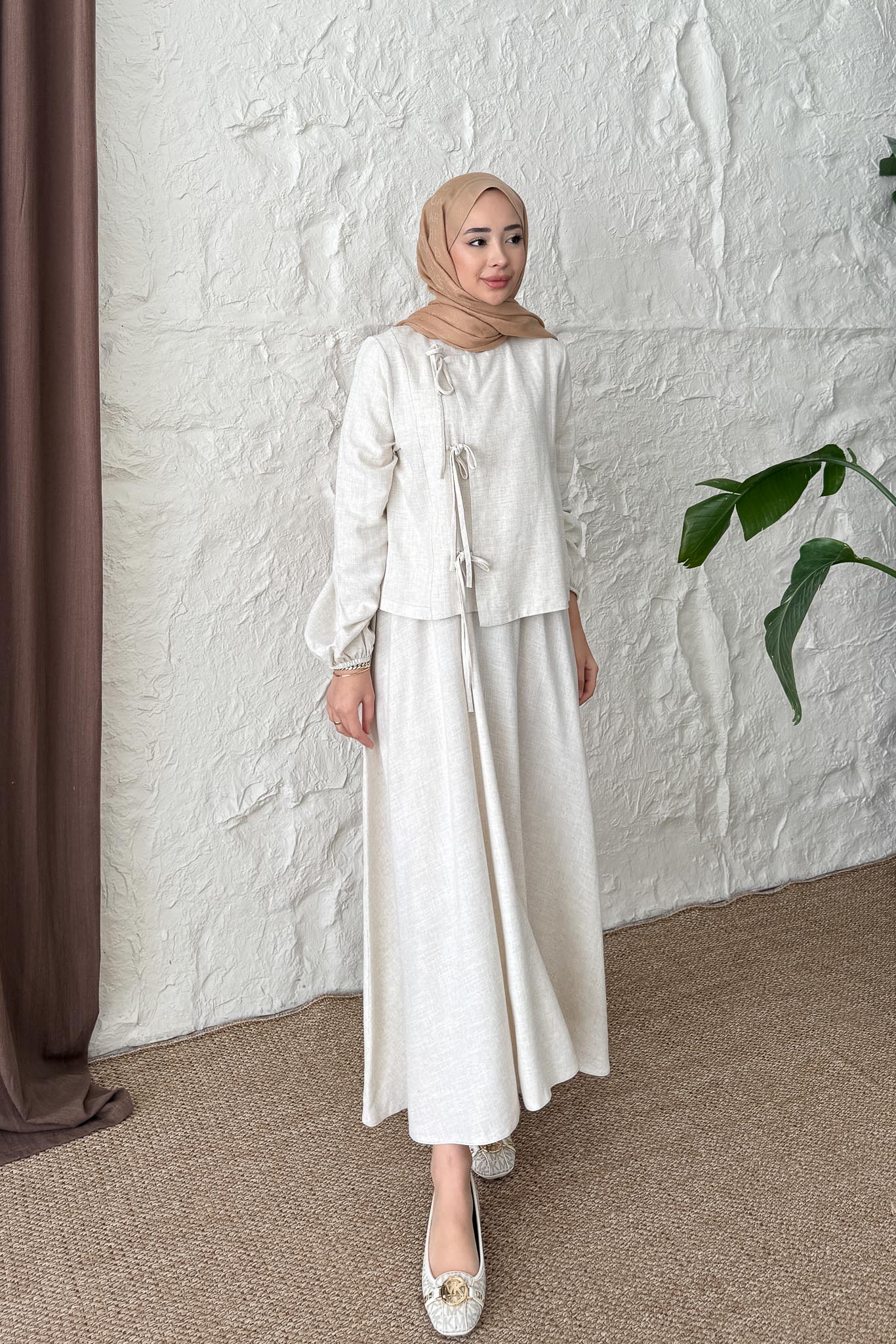 Ales Shoulder Lace Shirt Ecru