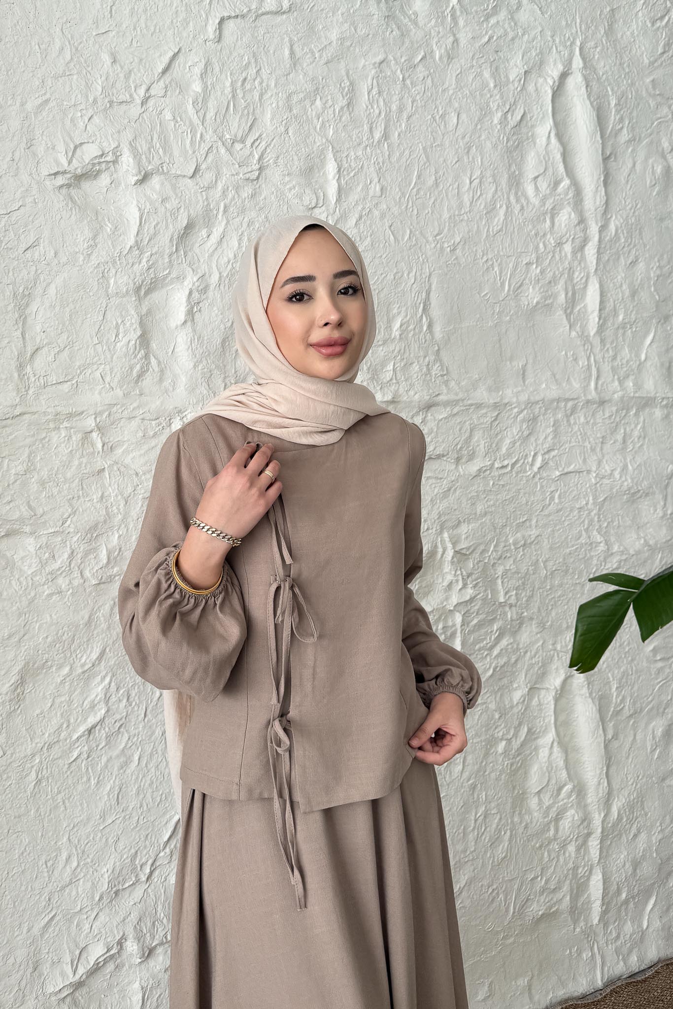 Ales Shoulder Lace Shirt Ecru