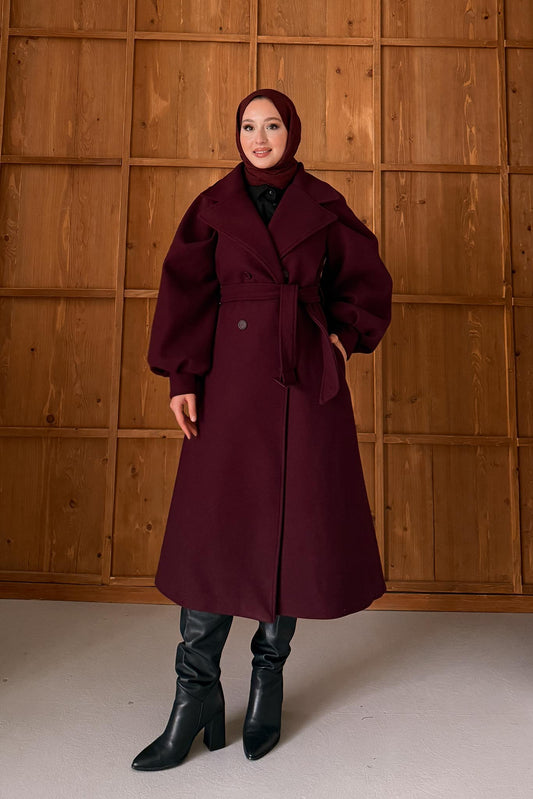 Zr Balon Kollu Kaban Bordo