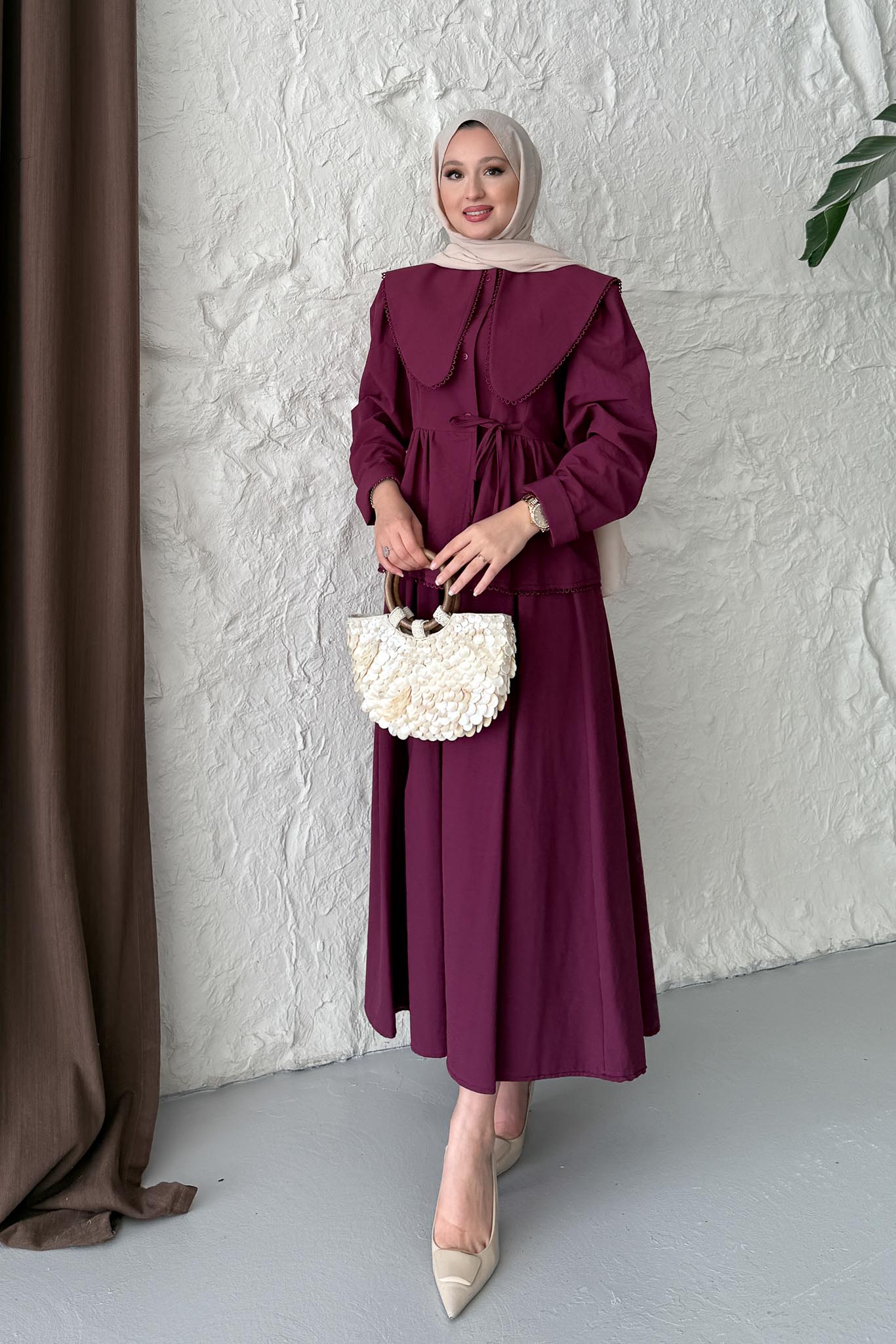 Carlo Fisto Yakalı Takım Mürdüm