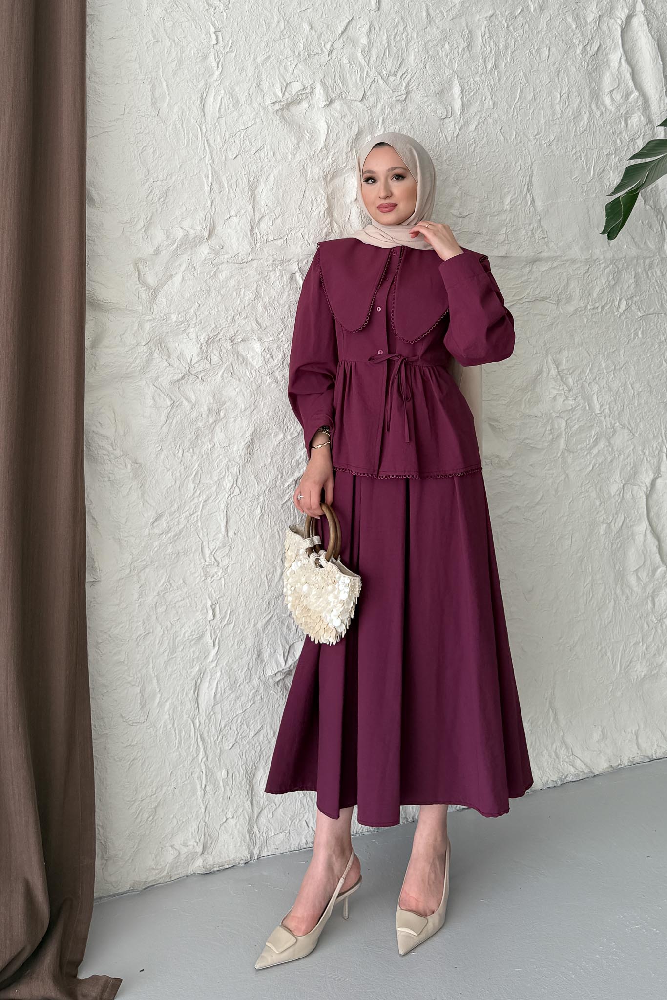 Carlo Fisto Yakalı Takım Mürdüm