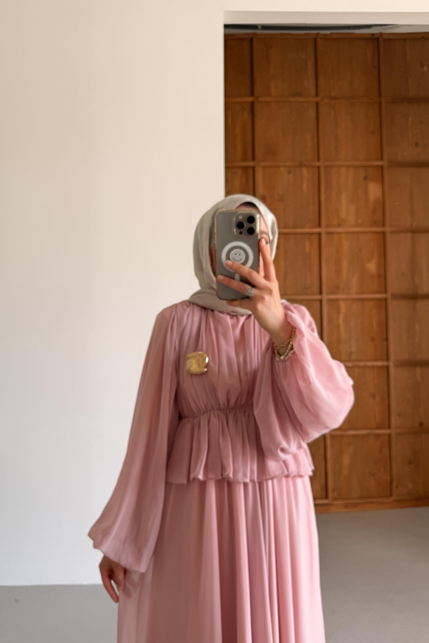Emour Tokalı Elbise Pembe
