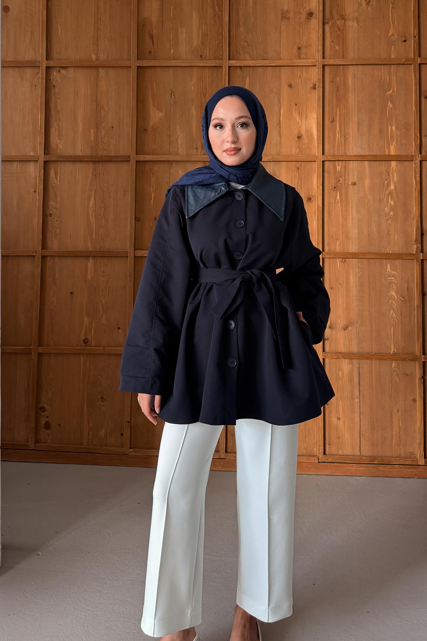 Ajda Pleated Skirt Set Petrol