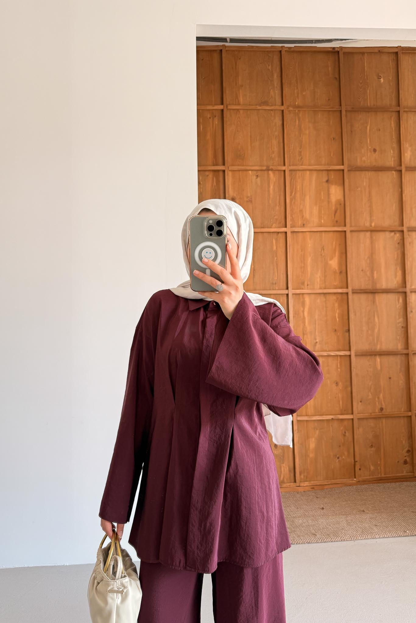 Tied Kimono Set Anthracite