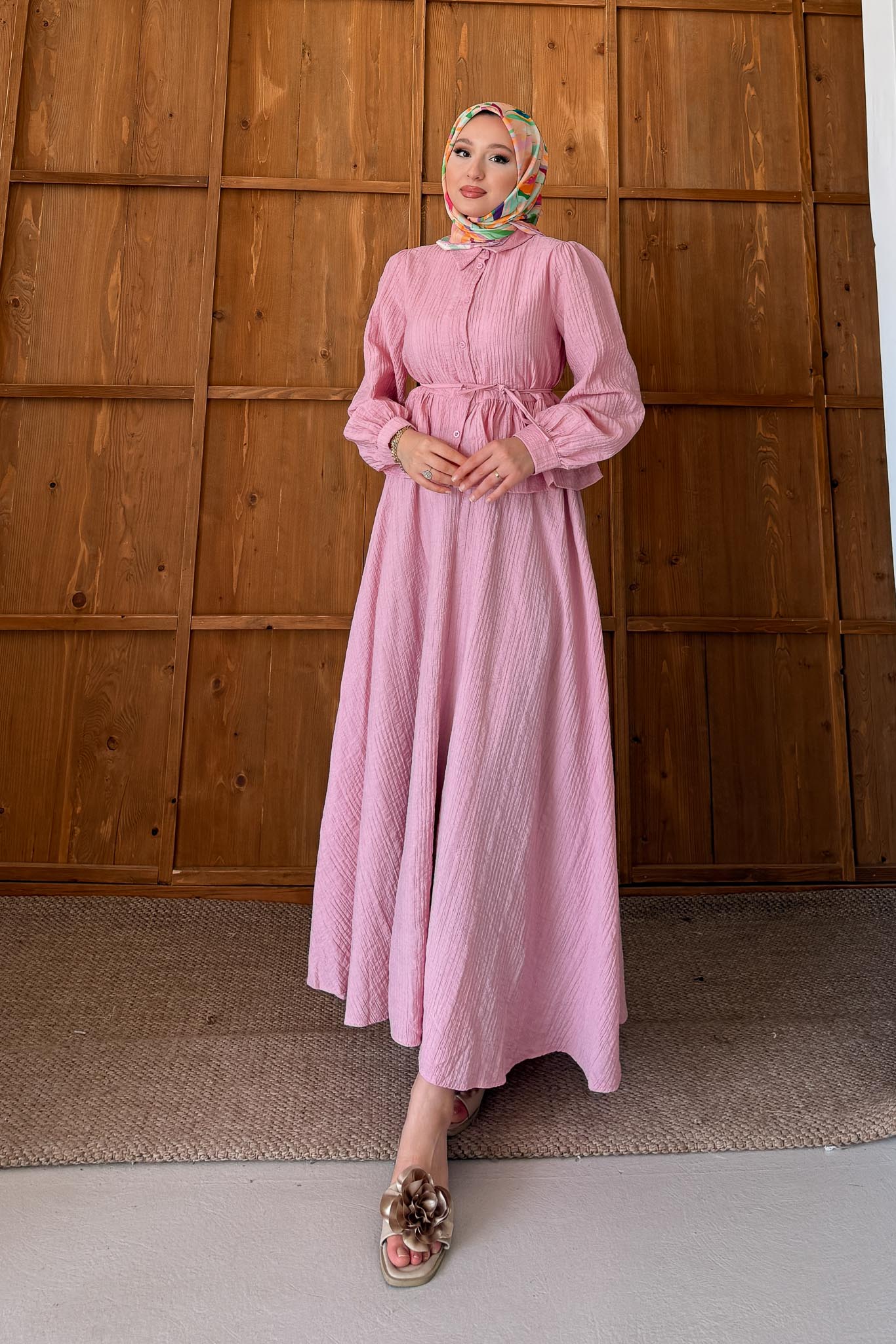 Ajda Pleated Skirt Set Petrol