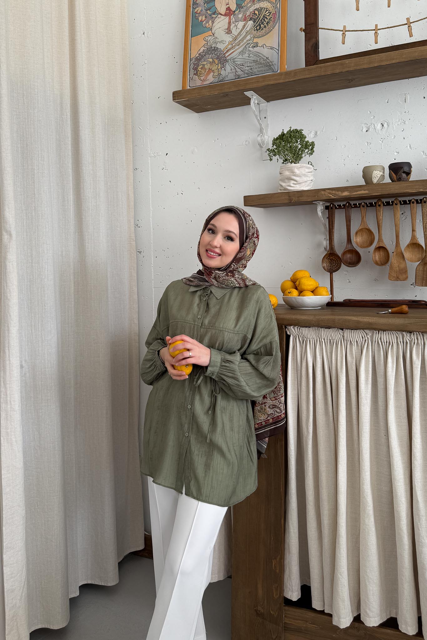 Batik Gömlek Haki